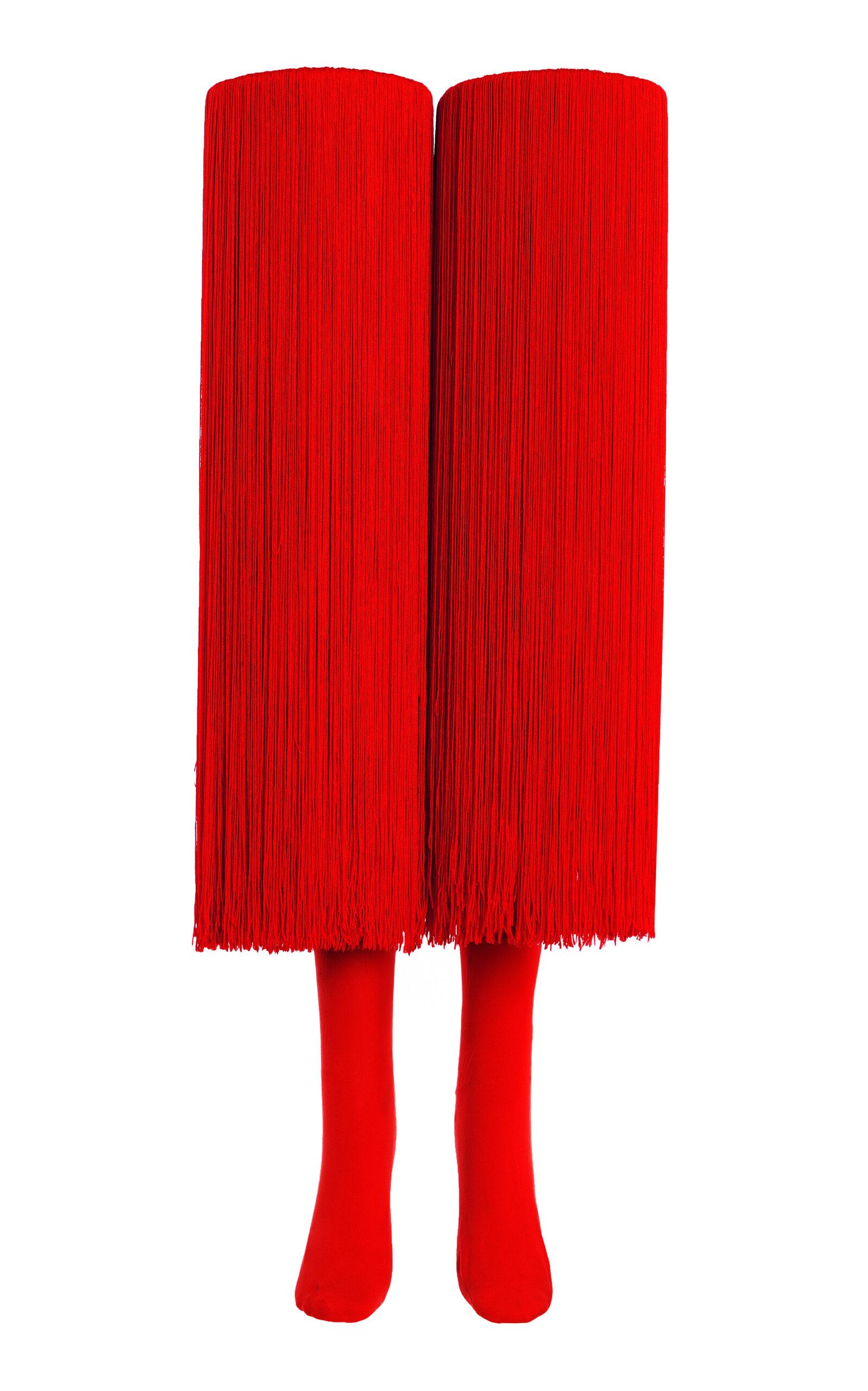 ALAÏA Fringed High Socks - Moda Operandi by ALAIA