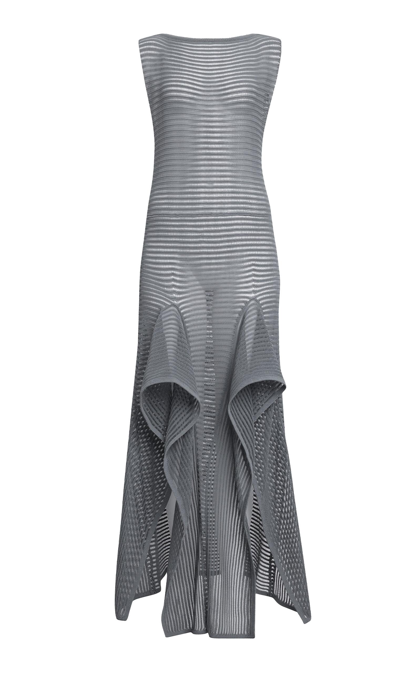 ALAÏA Ladder-Stitched Cotton-Blend Midi Dress - Moda Operandi by ALAIA