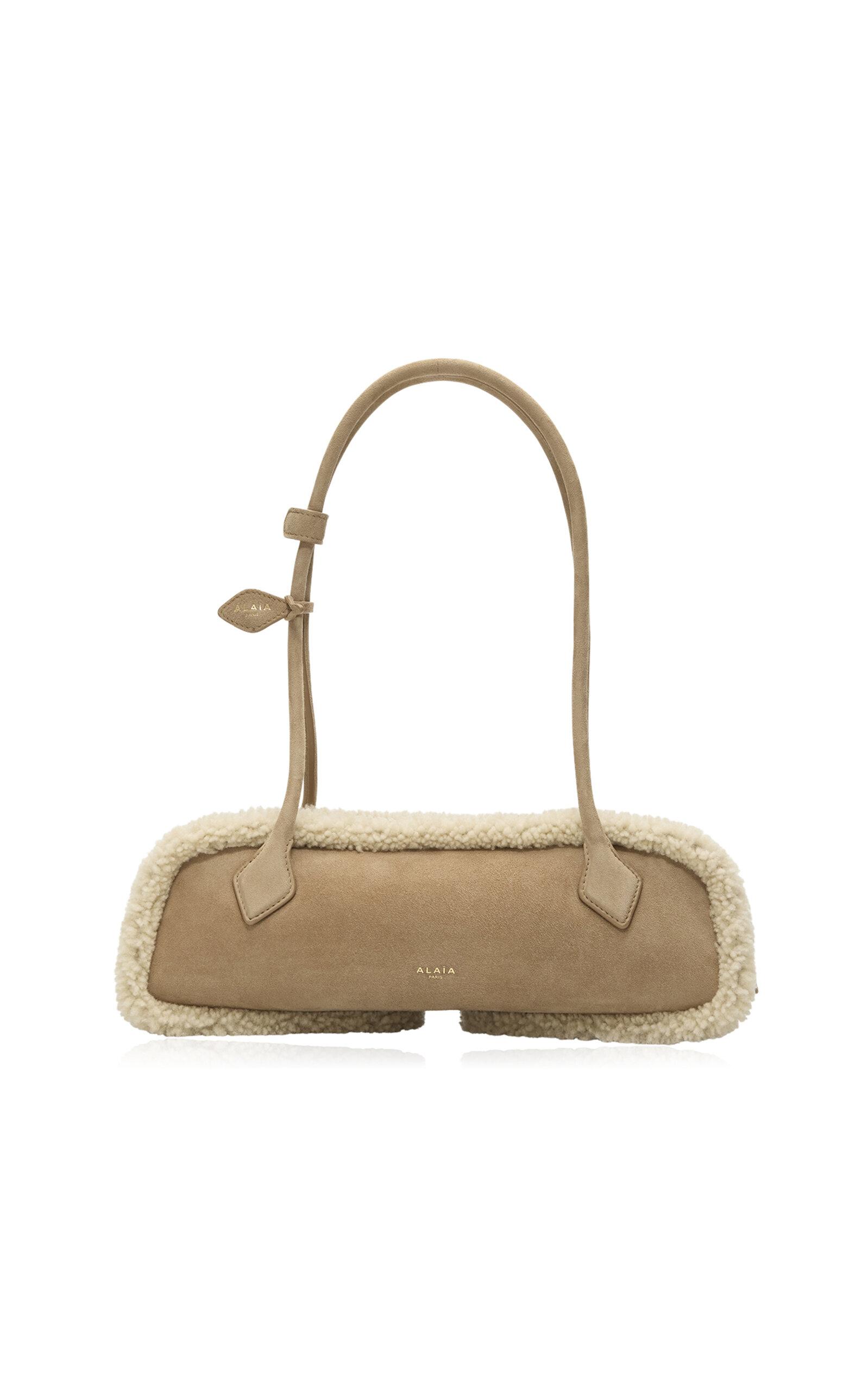 ALAÏA Le Teckel Medium Shearling Leather Shoulder Bag - Moda Operandi by ALAIA
