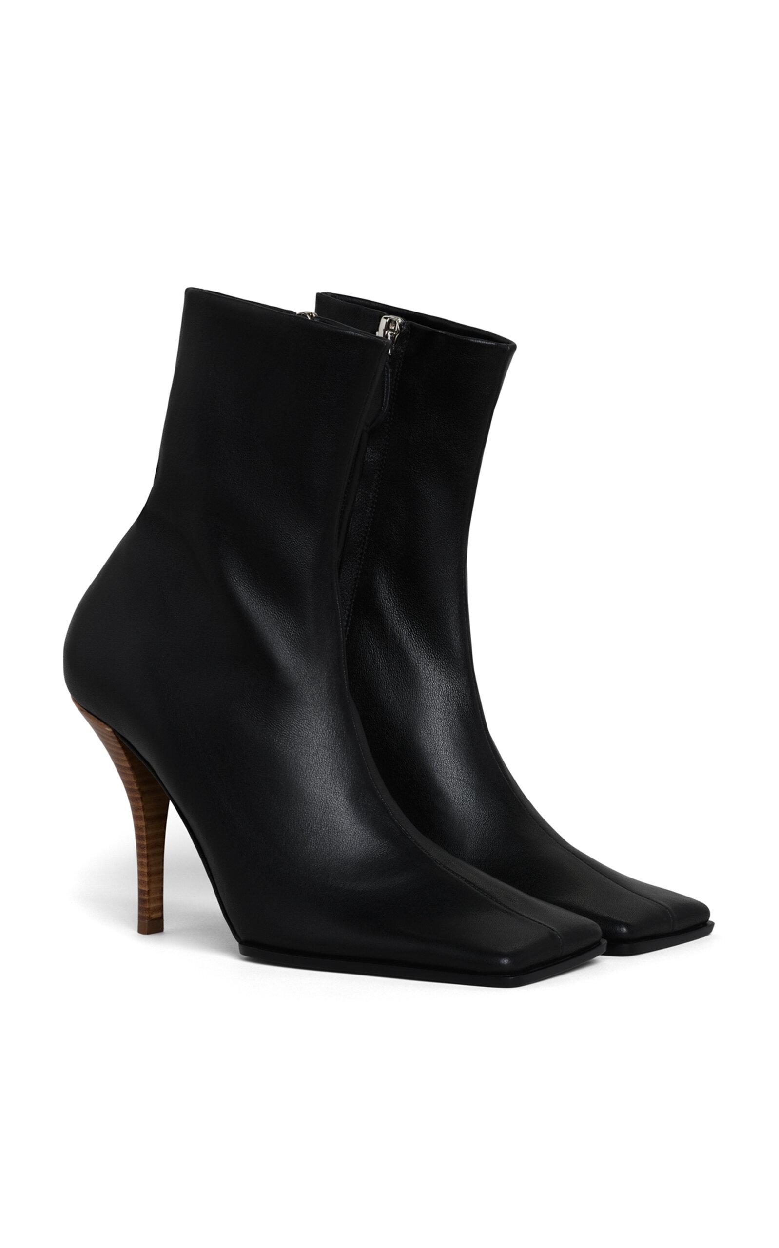 ALAÏA Leather Ankle Boots - Moda Operandi by ALAIA