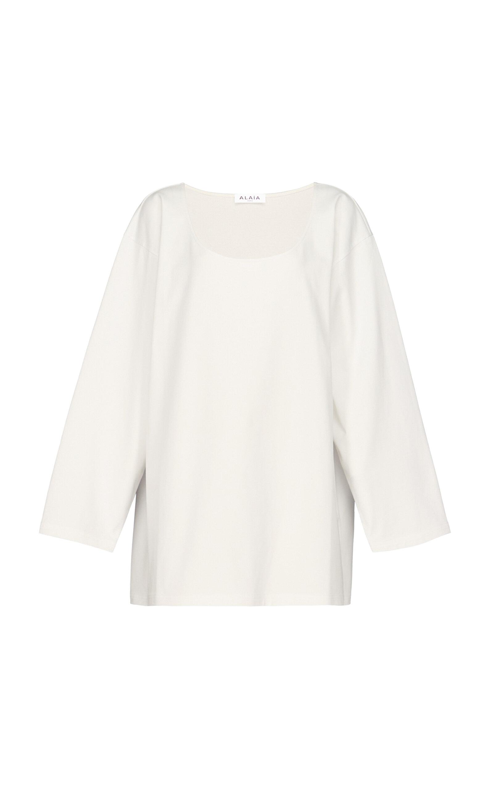 ALAÏA Loose Cotton T-Shirt - Moda Operandi by ALAIA
