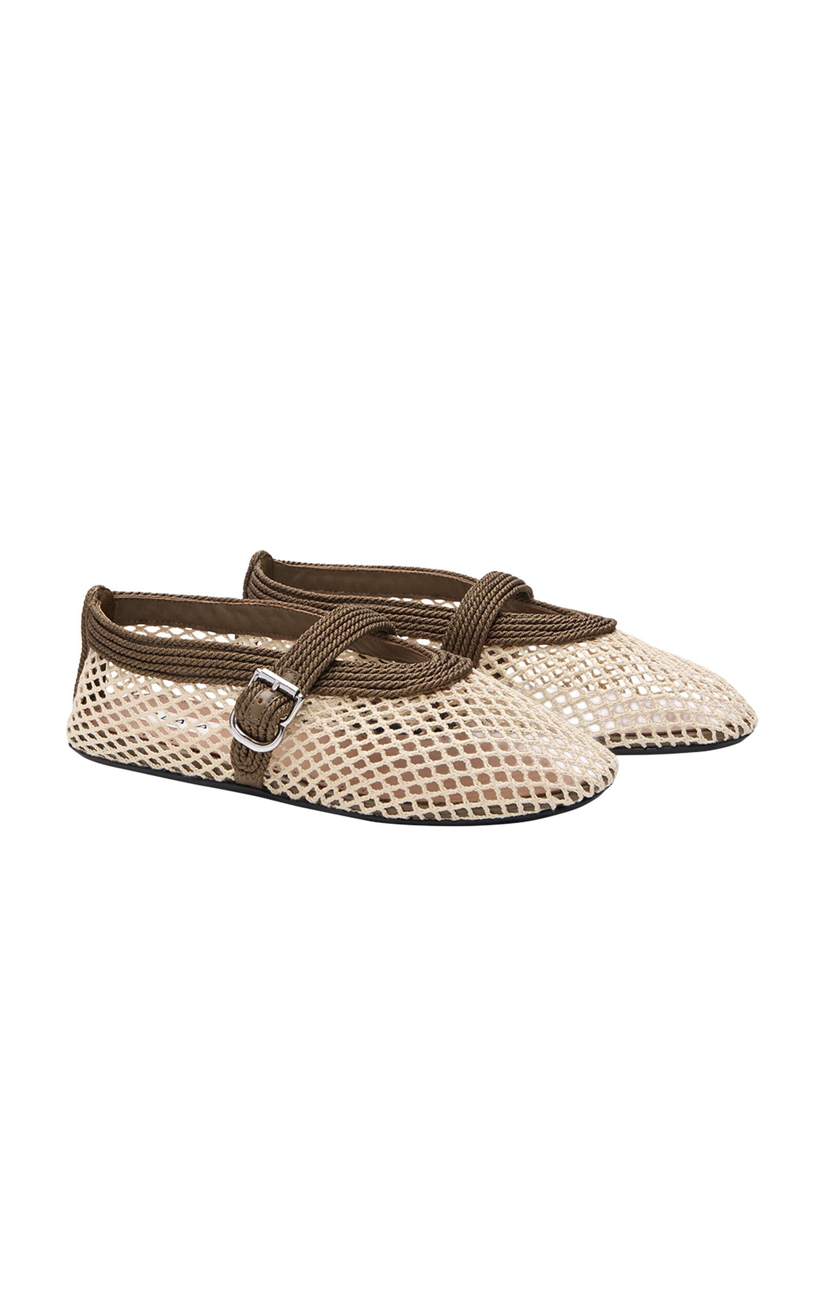 ALAÏA Mesh Ballet Flats - Moda Operandi by ALAIA