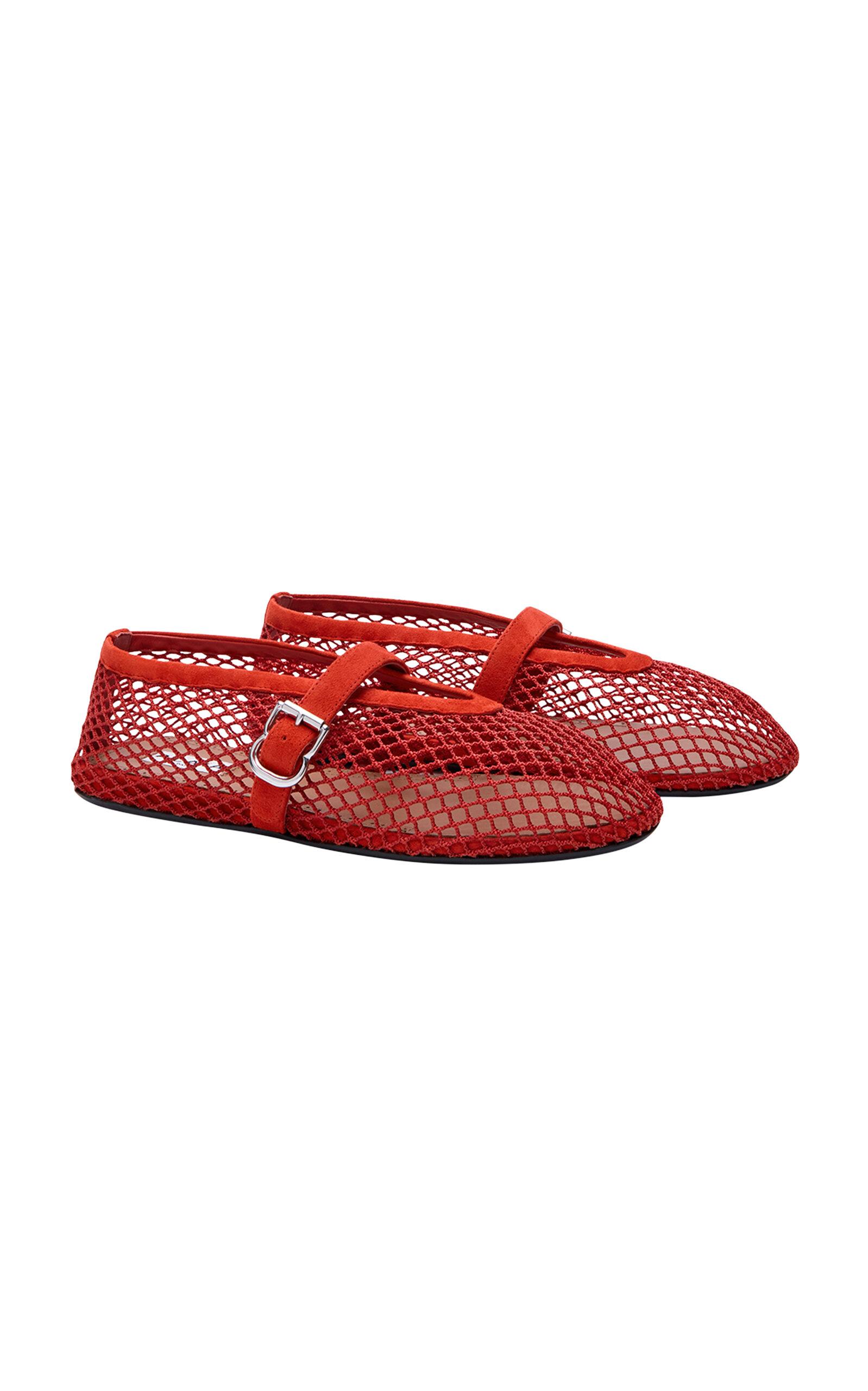ALAÏA Mesh Ballet Flats - Moda Operandi by ALAIA