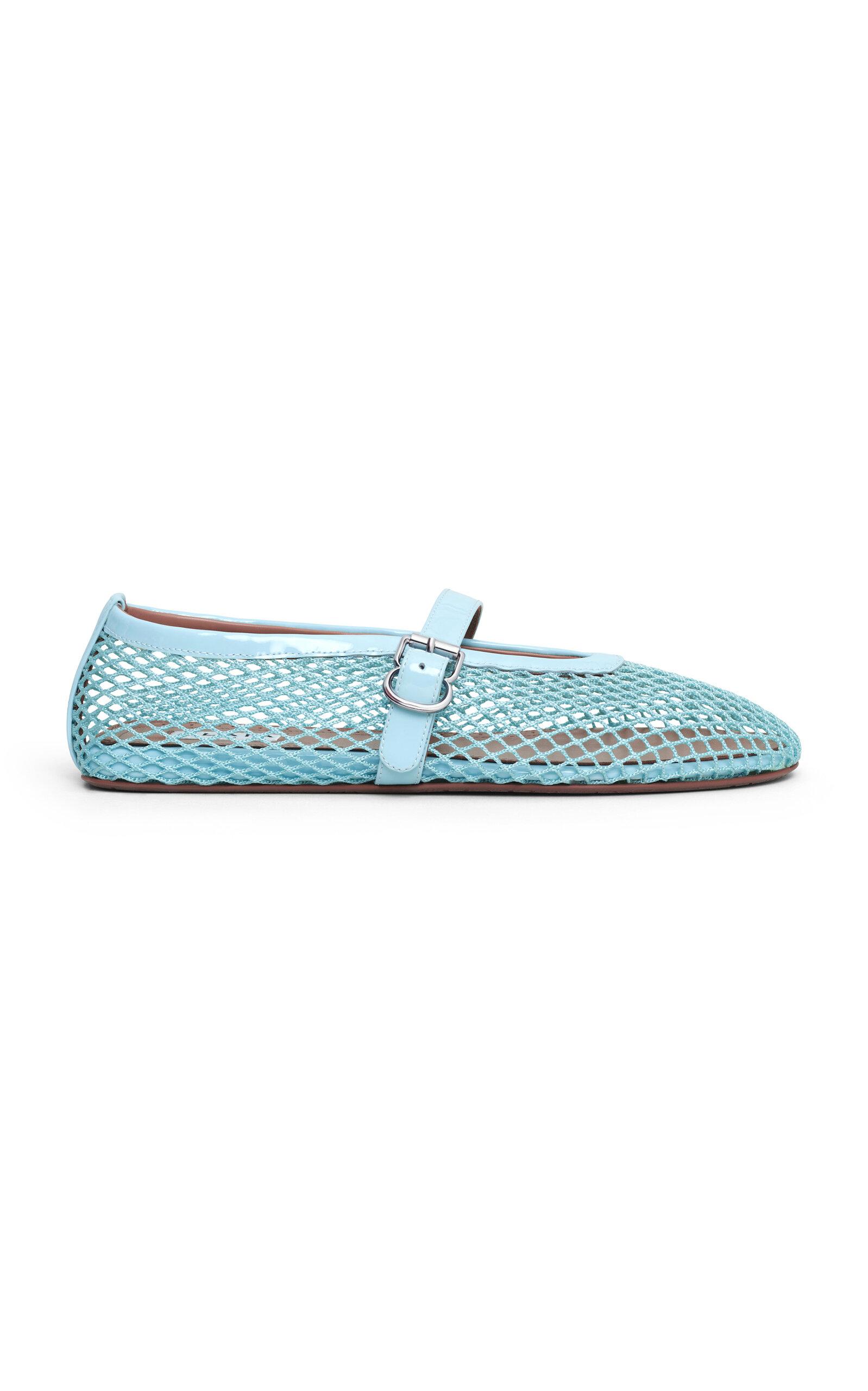 ALAÏA Mesh Mary Jane Flats - Moda Operandi by ALAIA