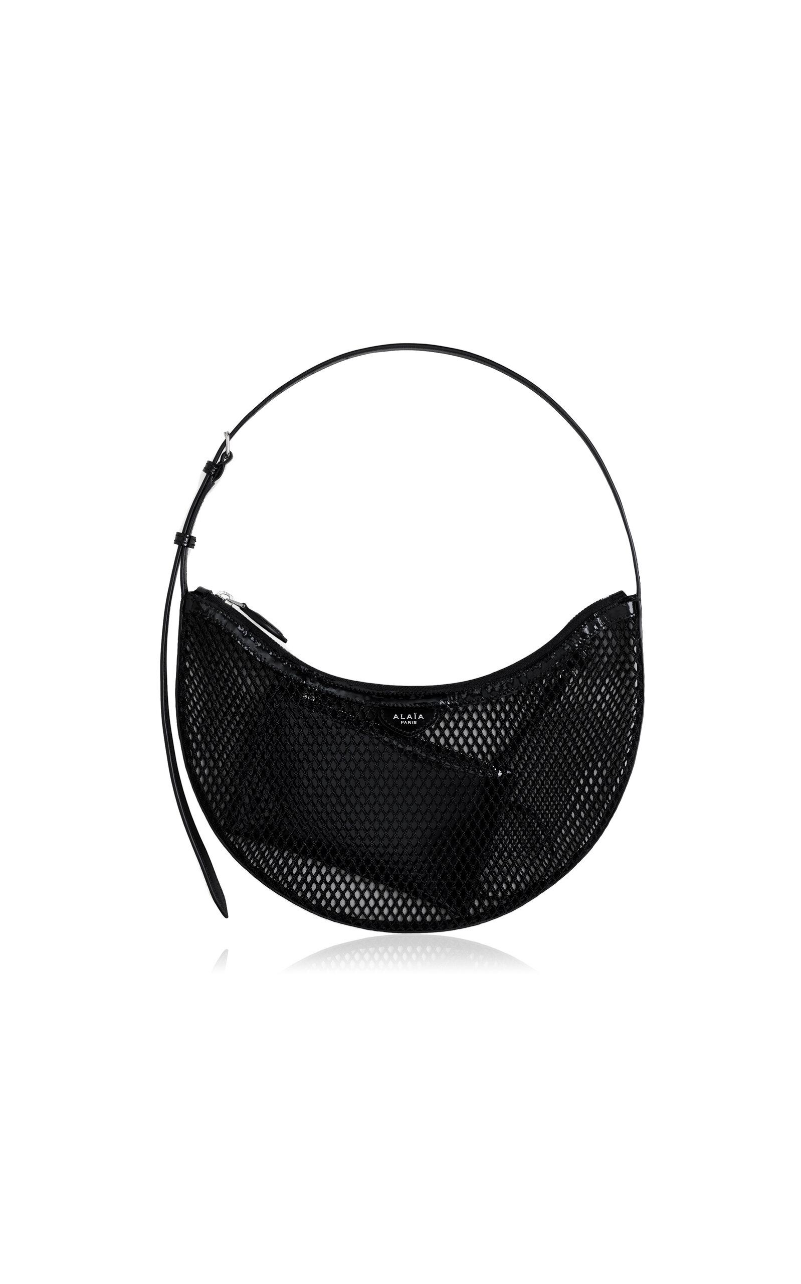 ALAÏA One Piece Demi Leather-Trimmed Mesh Shoulder Bag - Moda Operandi by ALAIA