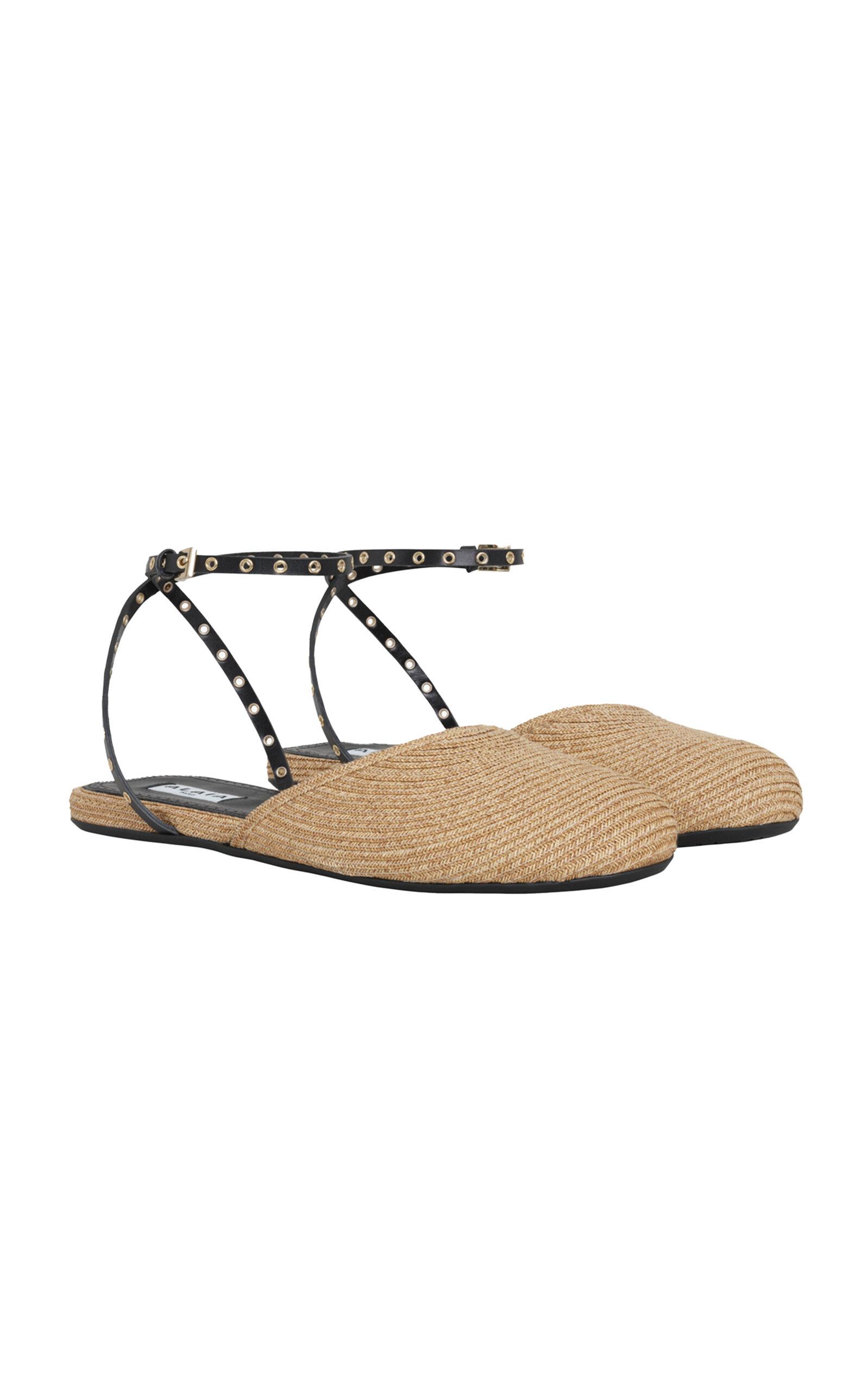 ALAÏA Raffia Mules - Moda Operandi by ALAIA