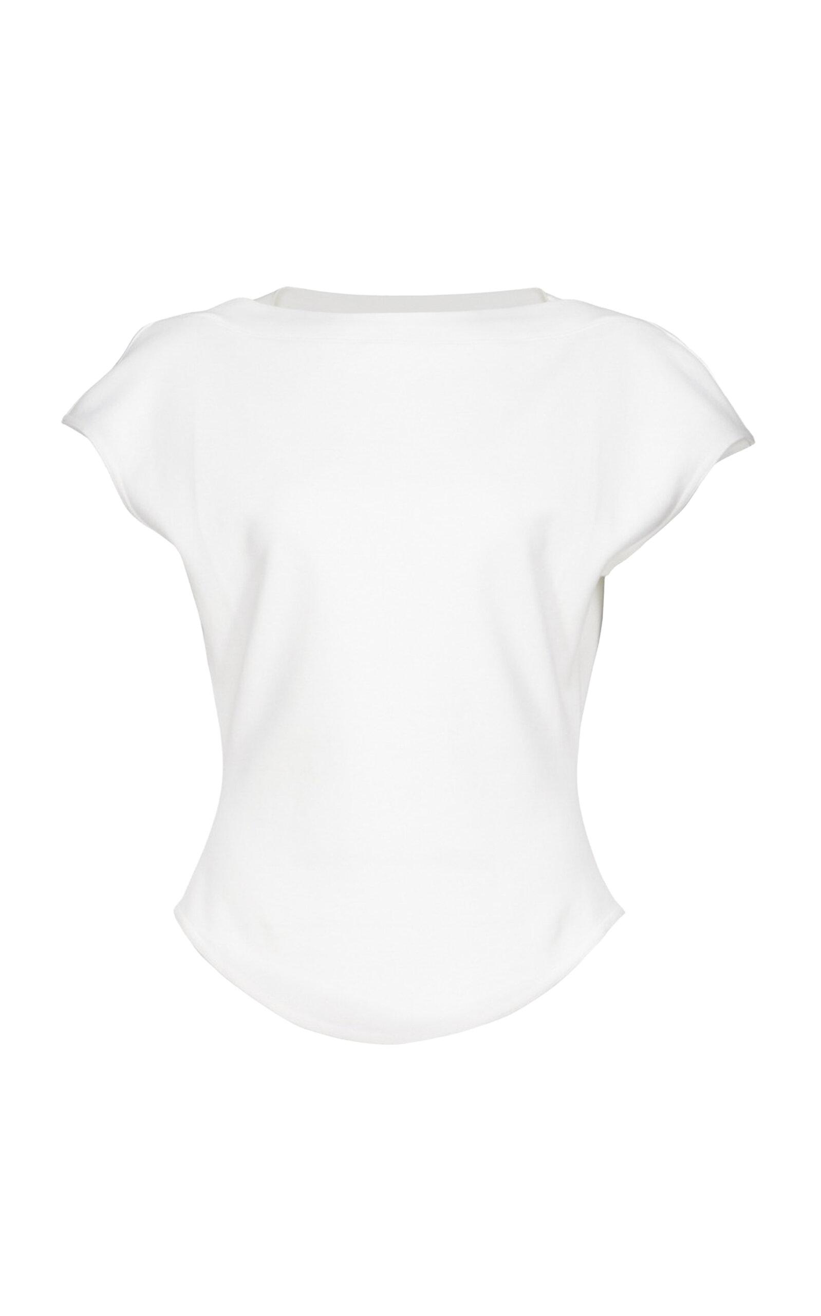 ALAÏA Tailored Cotton-Blend T-Shirt - Moda Operandi by ALAIA