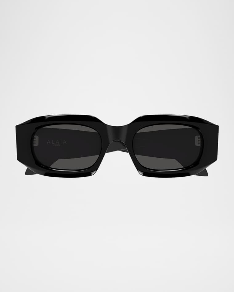 Acetate Rectangle Sunglasses by ALAIA