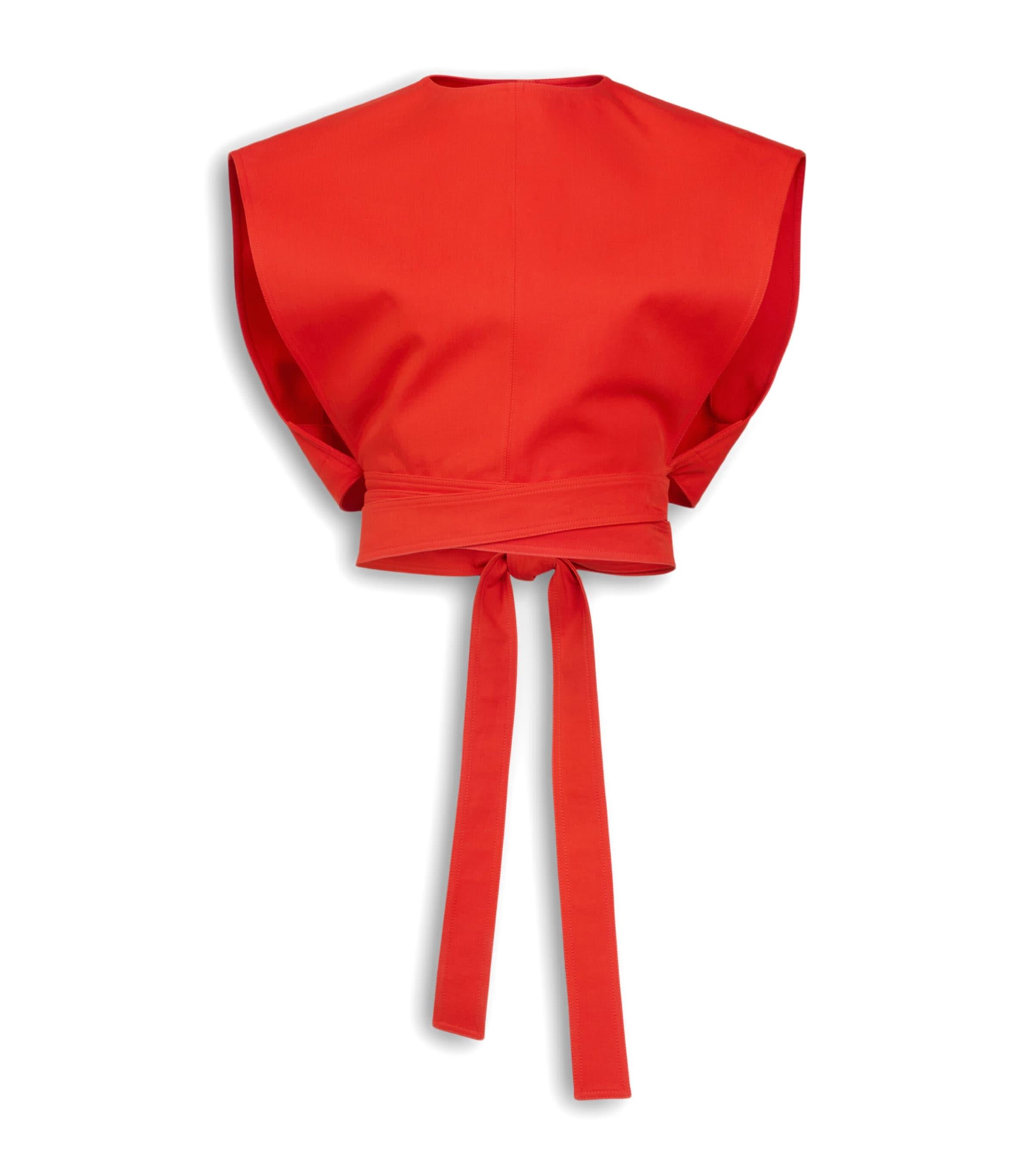Alaïa Belted Crop Top by ALAIA