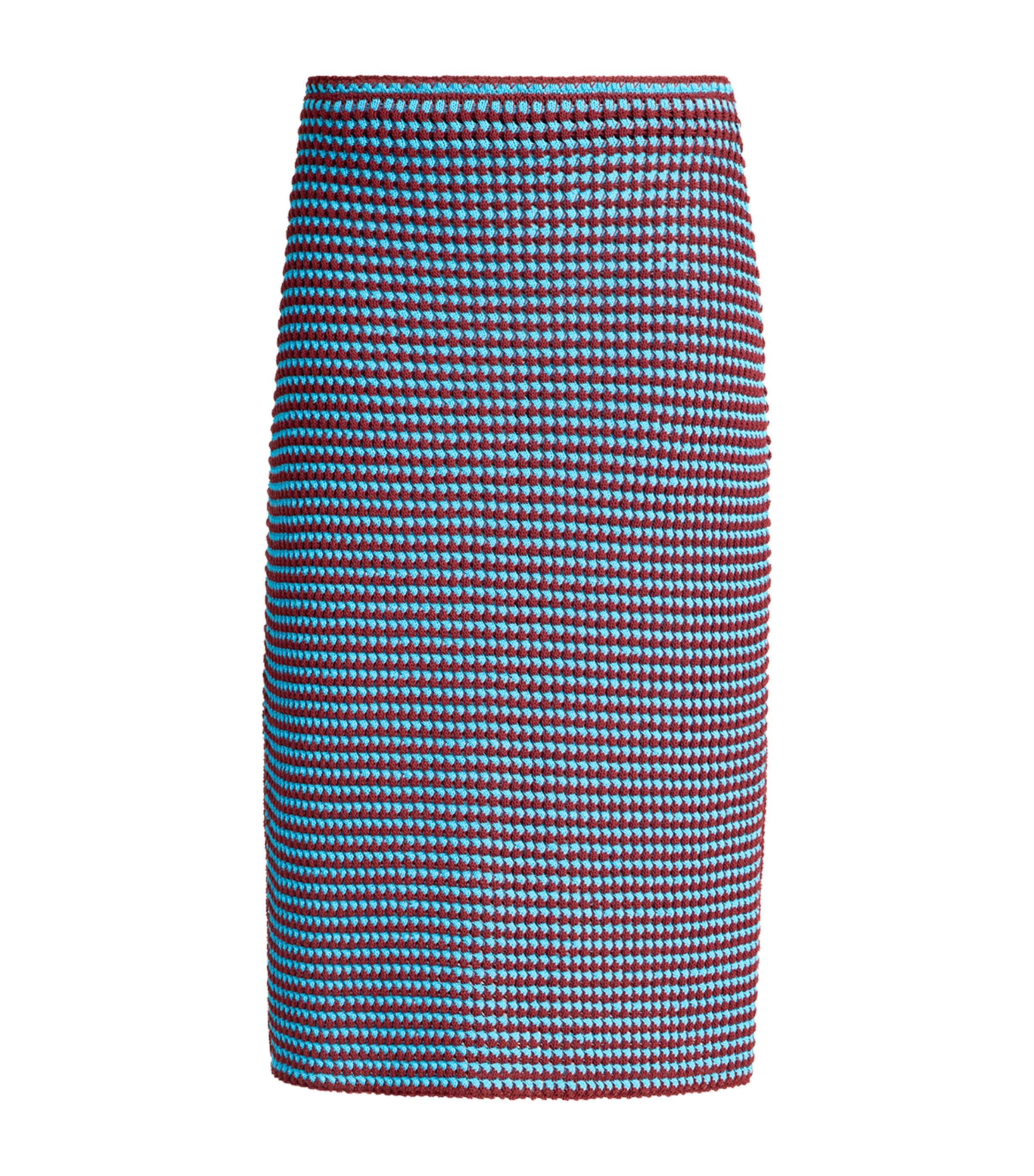 Alaïa Cotton Crochet Midi Skirt by ALAIA