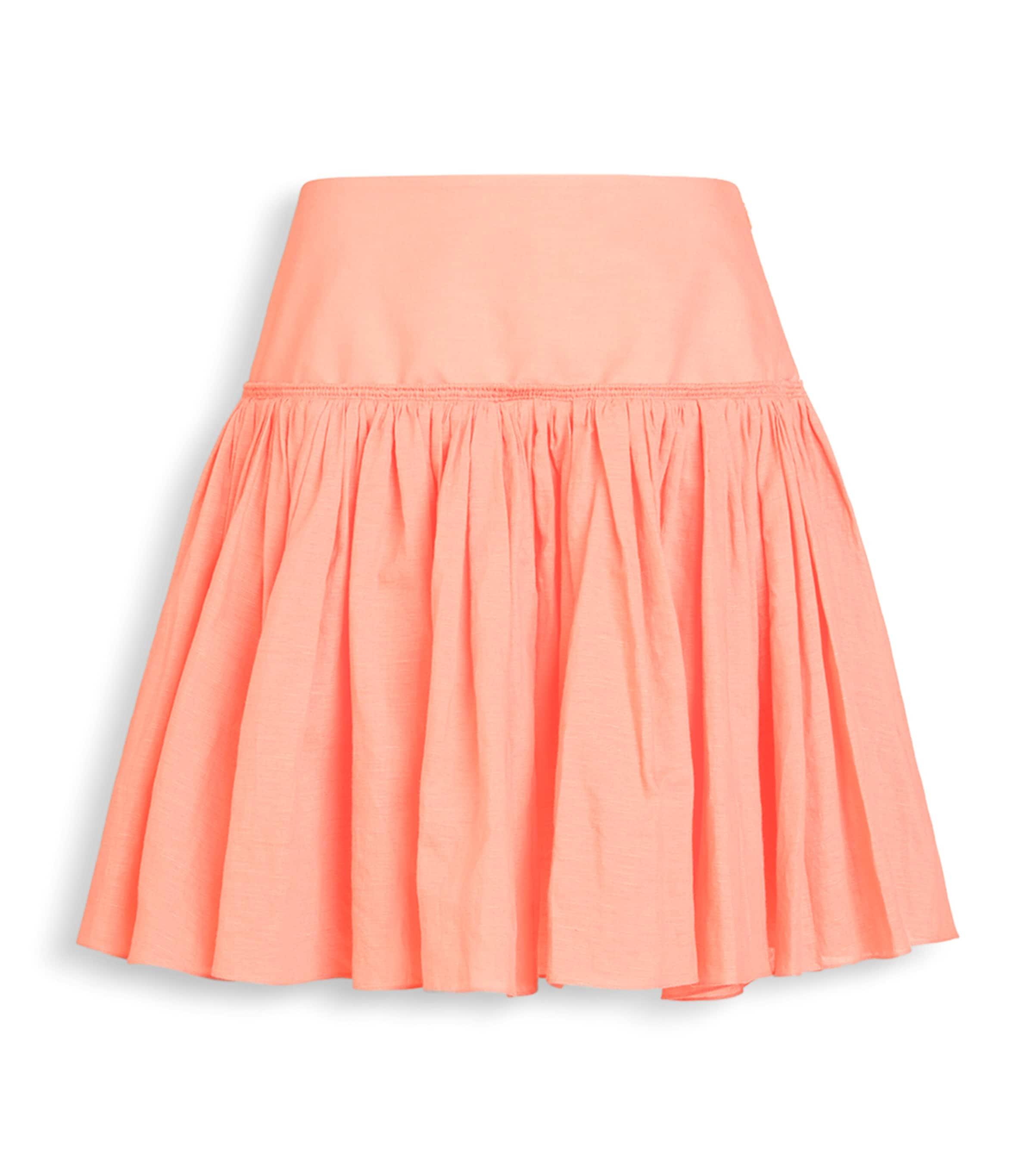 Alaïa Cotton-Linen Basque Mini Skirt by ALAIA