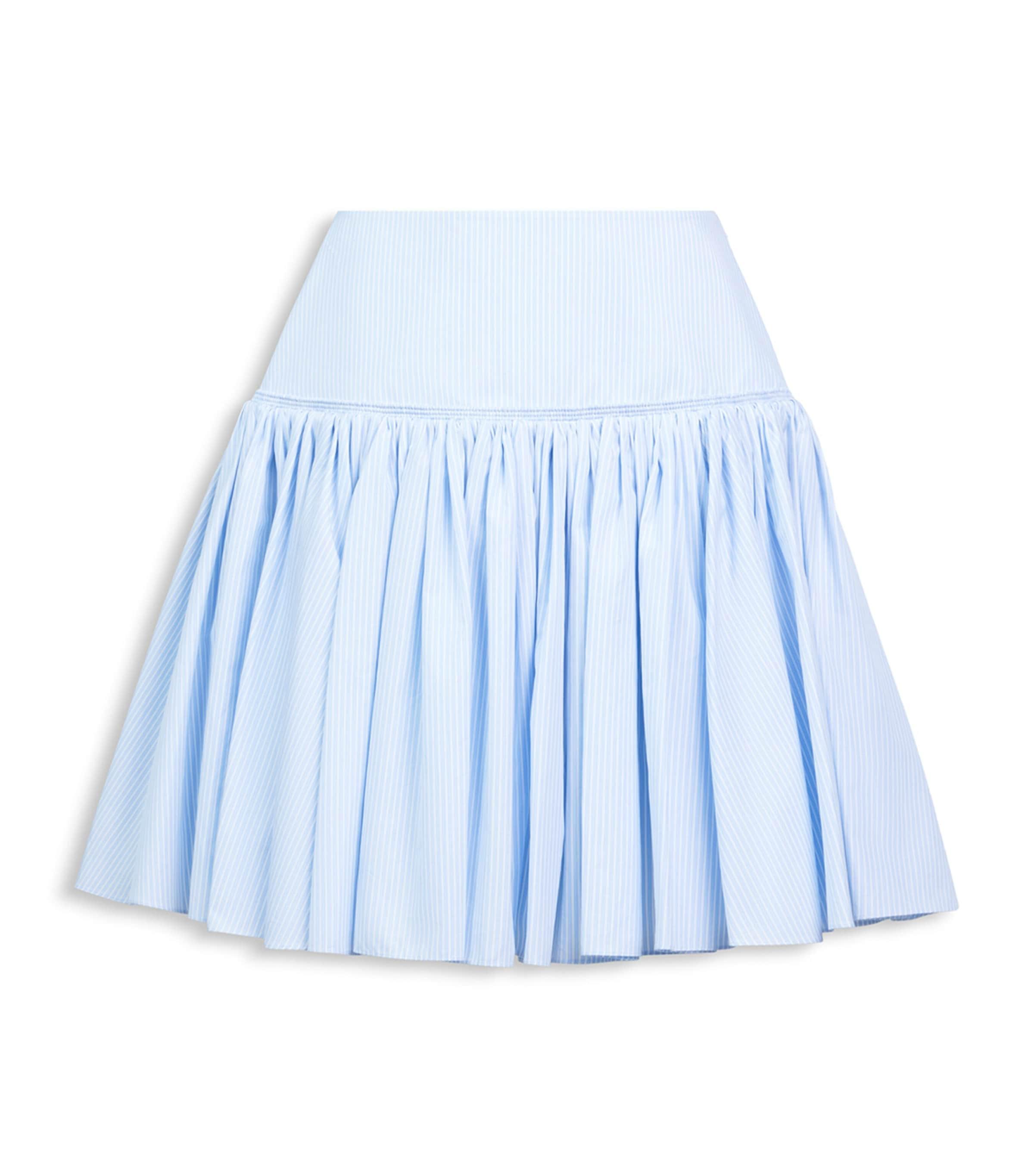 Alaïa Cotton Poplin Basque Mini Skirt by ALAIA