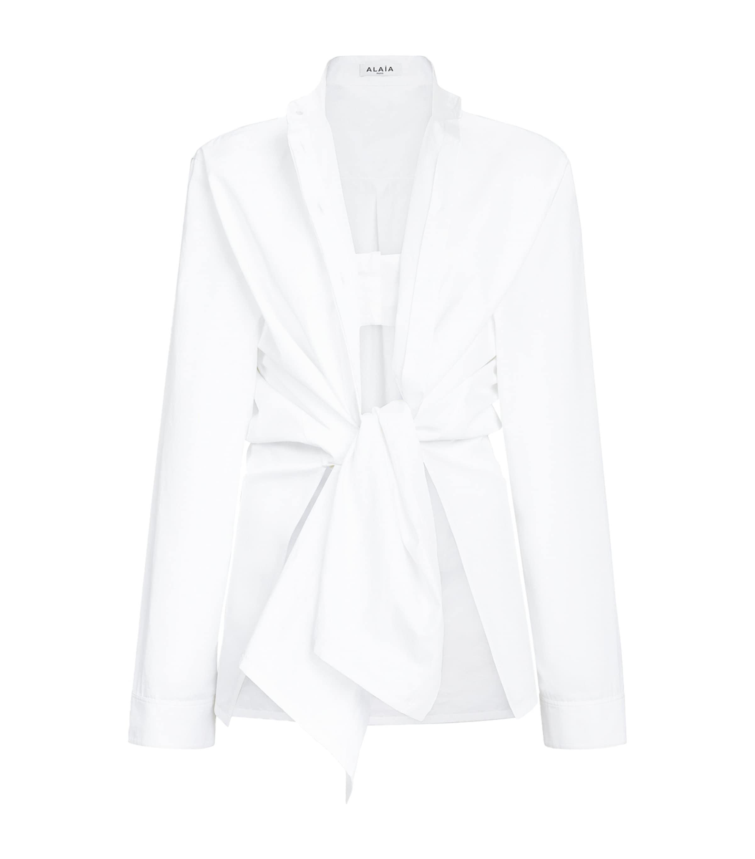Alaïa Cotton Poplin Shirt and Bralette by ALAIA