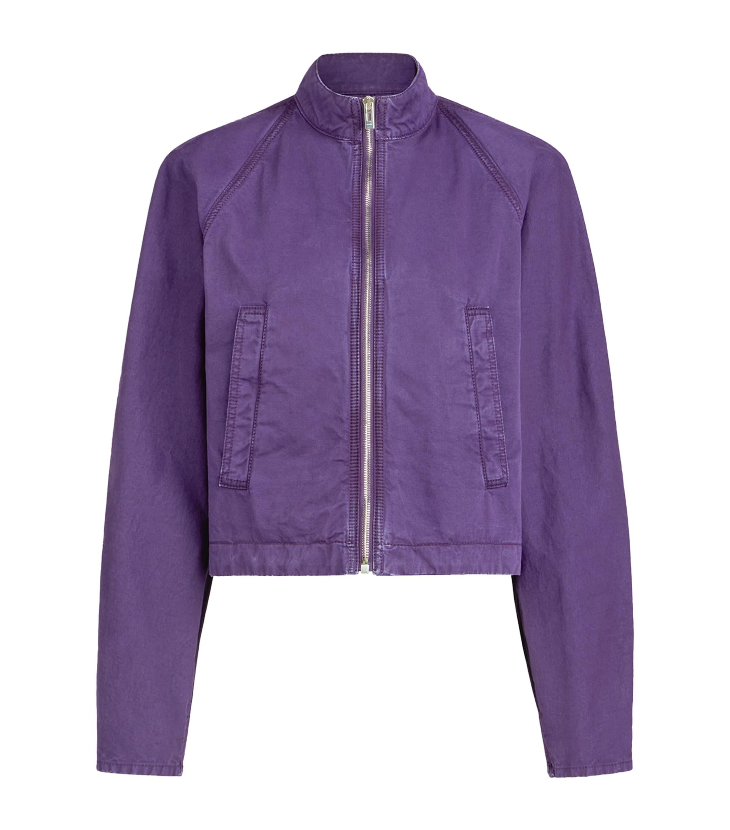 Alaïa High-Neck Denim Jacket by ALAIA