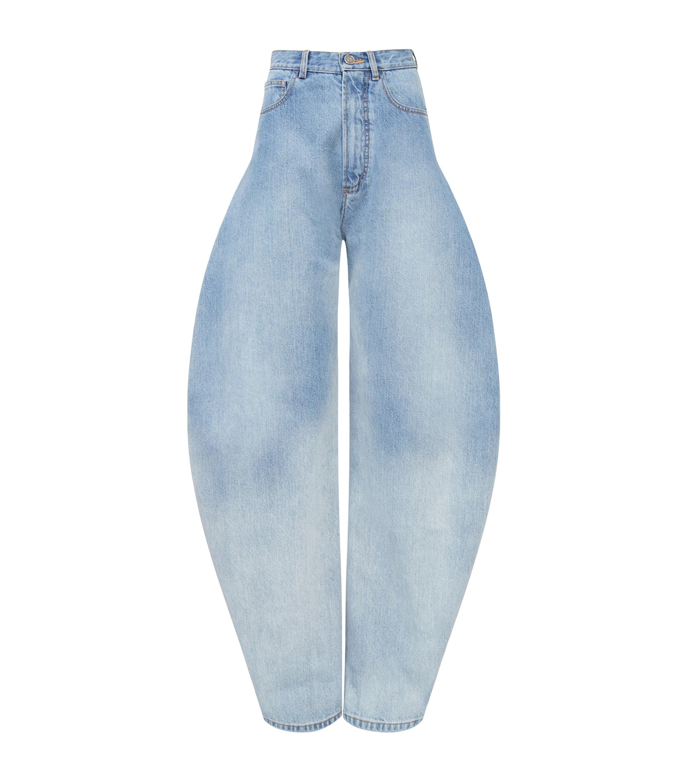 Alaïa High-Rise Round Jeans by ALAIA