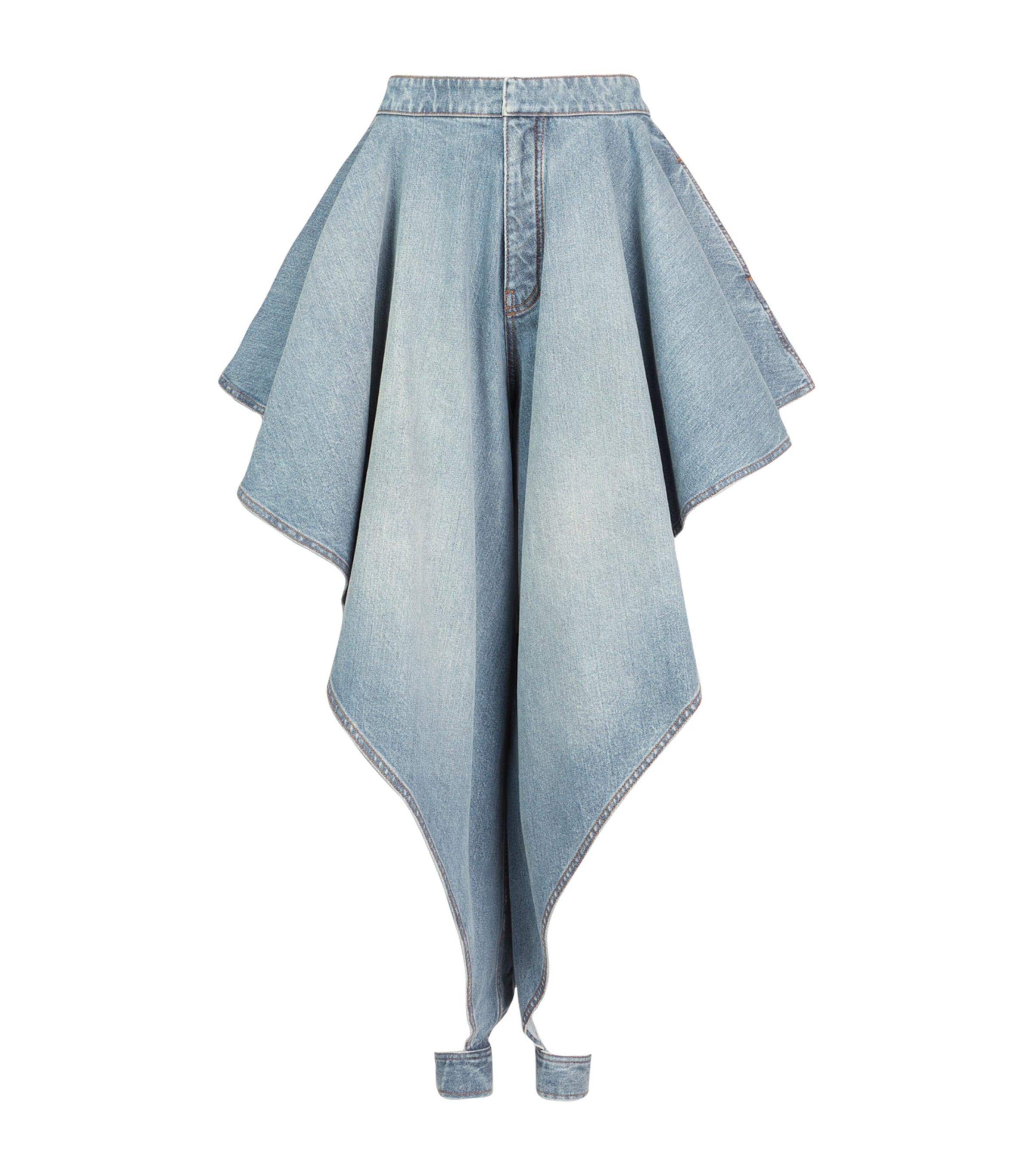Alaïa Japanese Denim Open-Leg Jeans by ALAIA