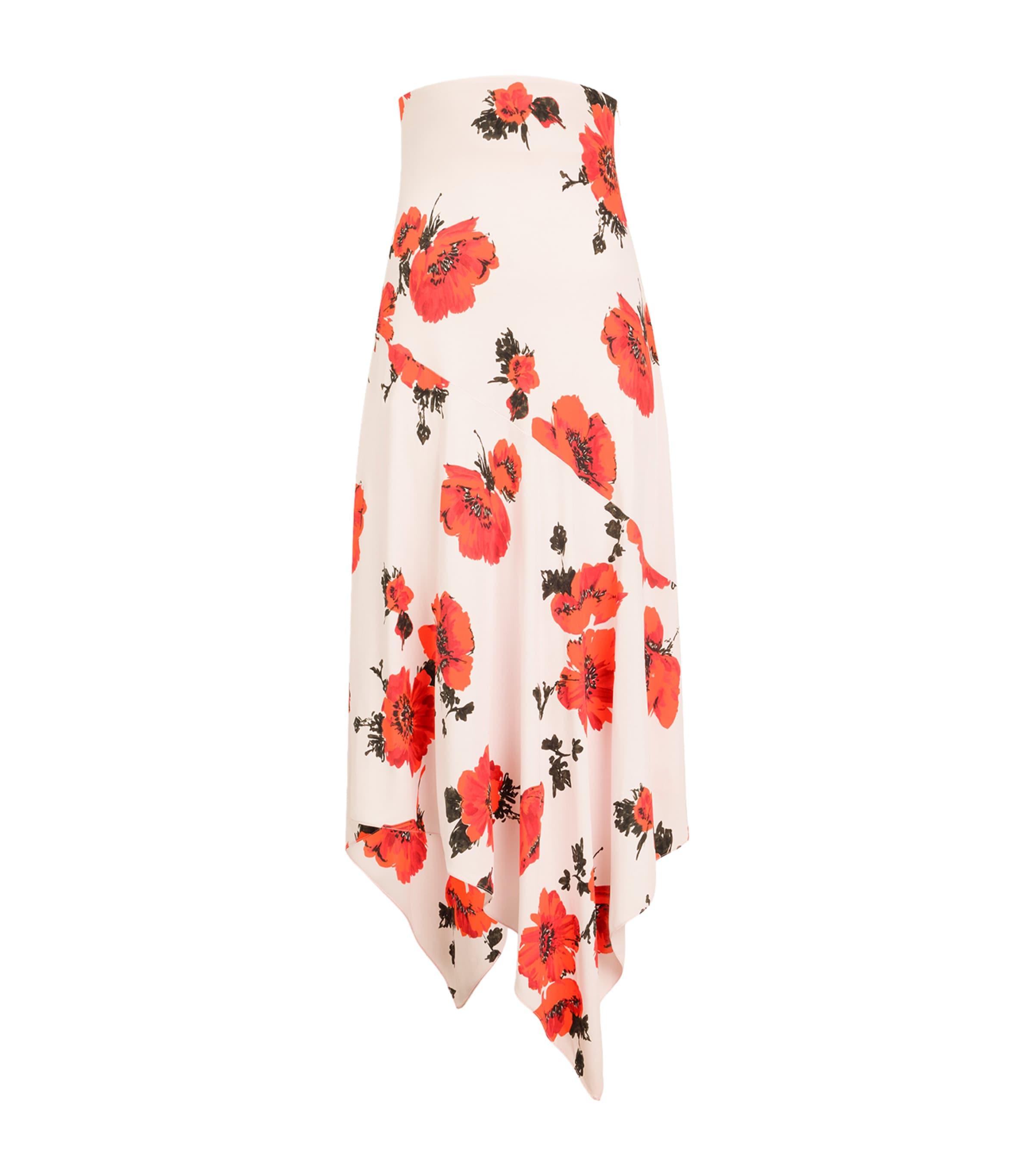 Alaïa Jersey Floral Print Maxi Skirt by ALAIA