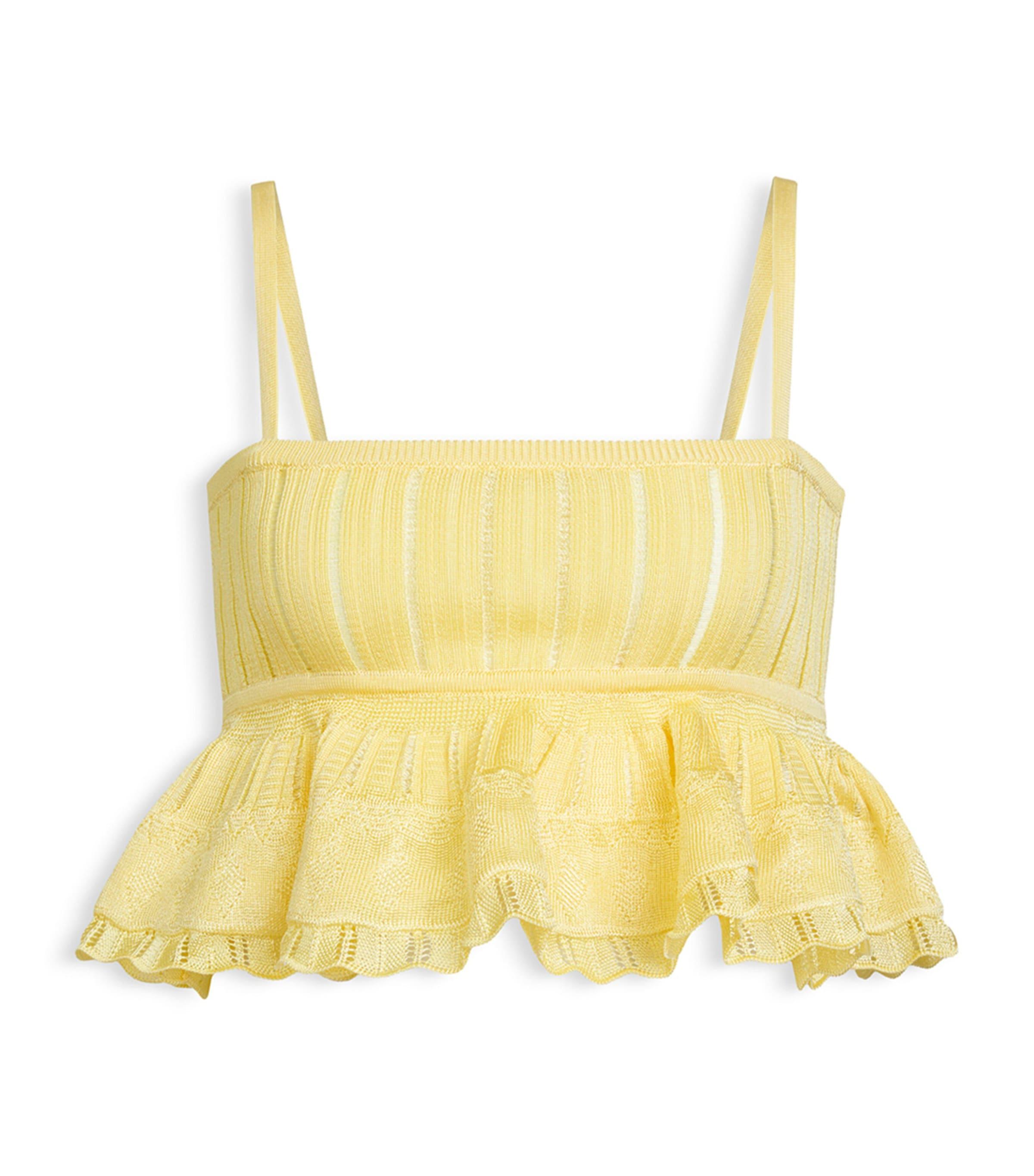Alaïa Knitted Crinoline Crop Top by ALAIA