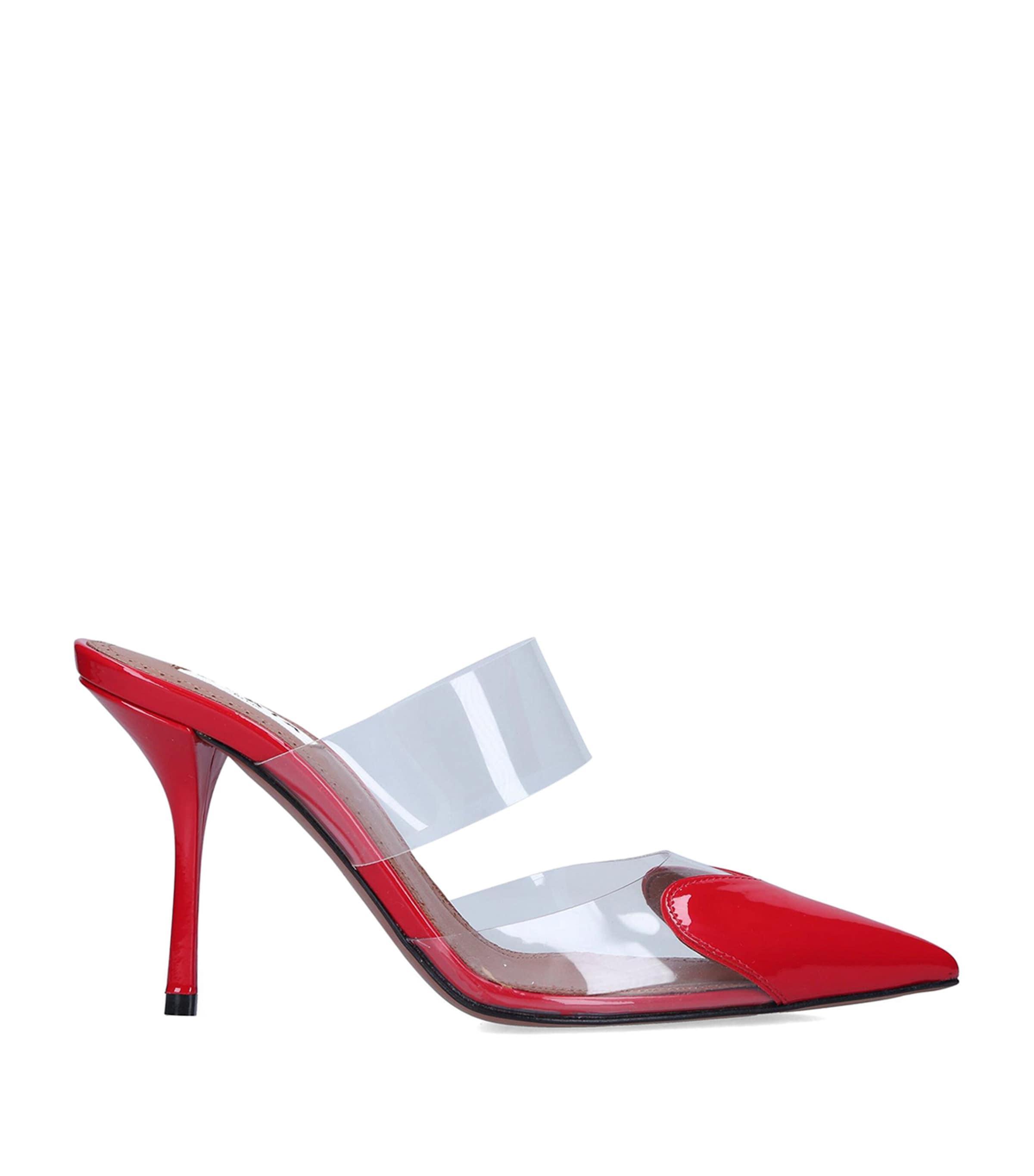 Alaïa Leather Coeur Mules 90 by ALAIA