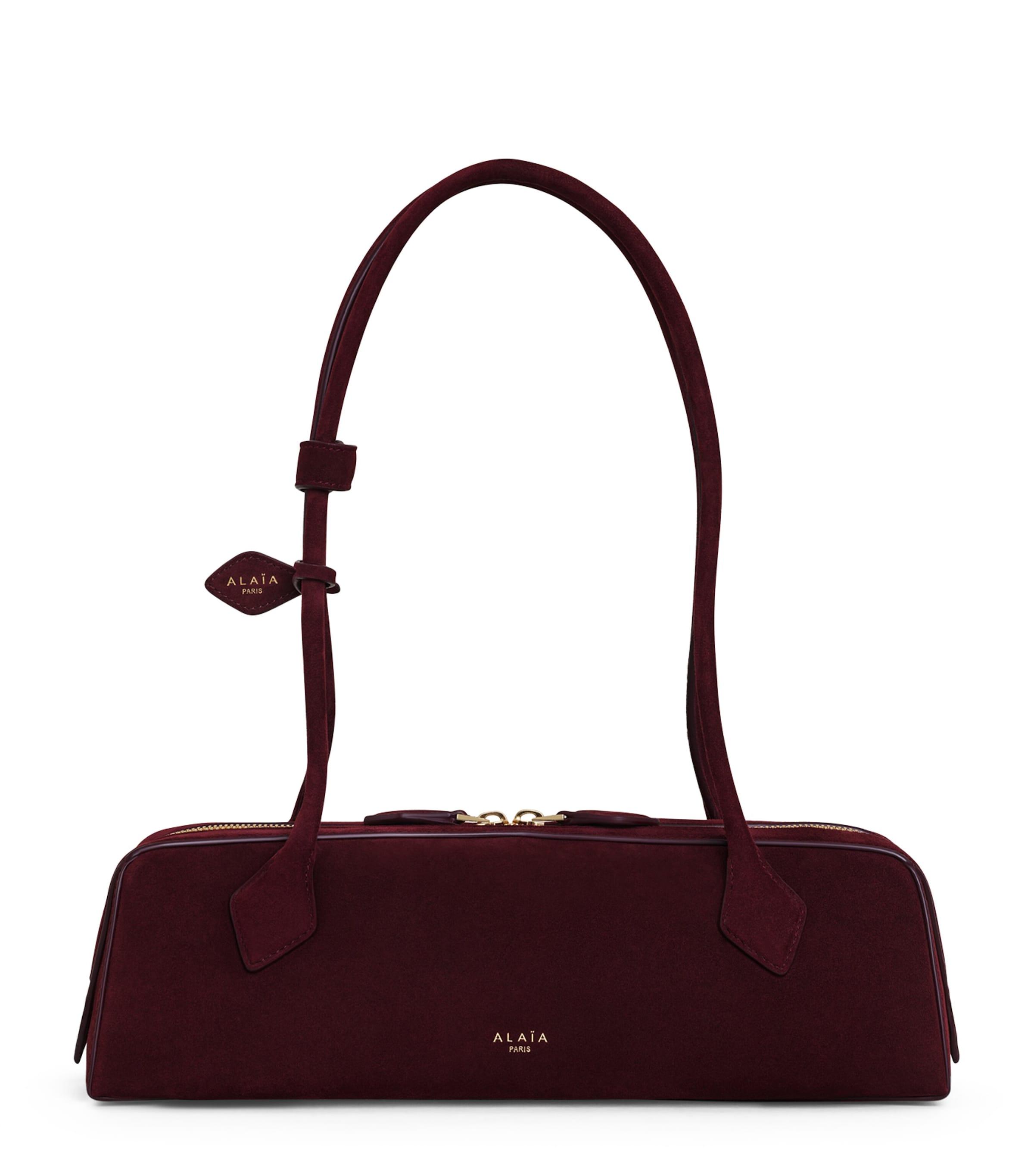 Alaïa Medium Suede Le Teckel Shoulder Bag by ALAIA