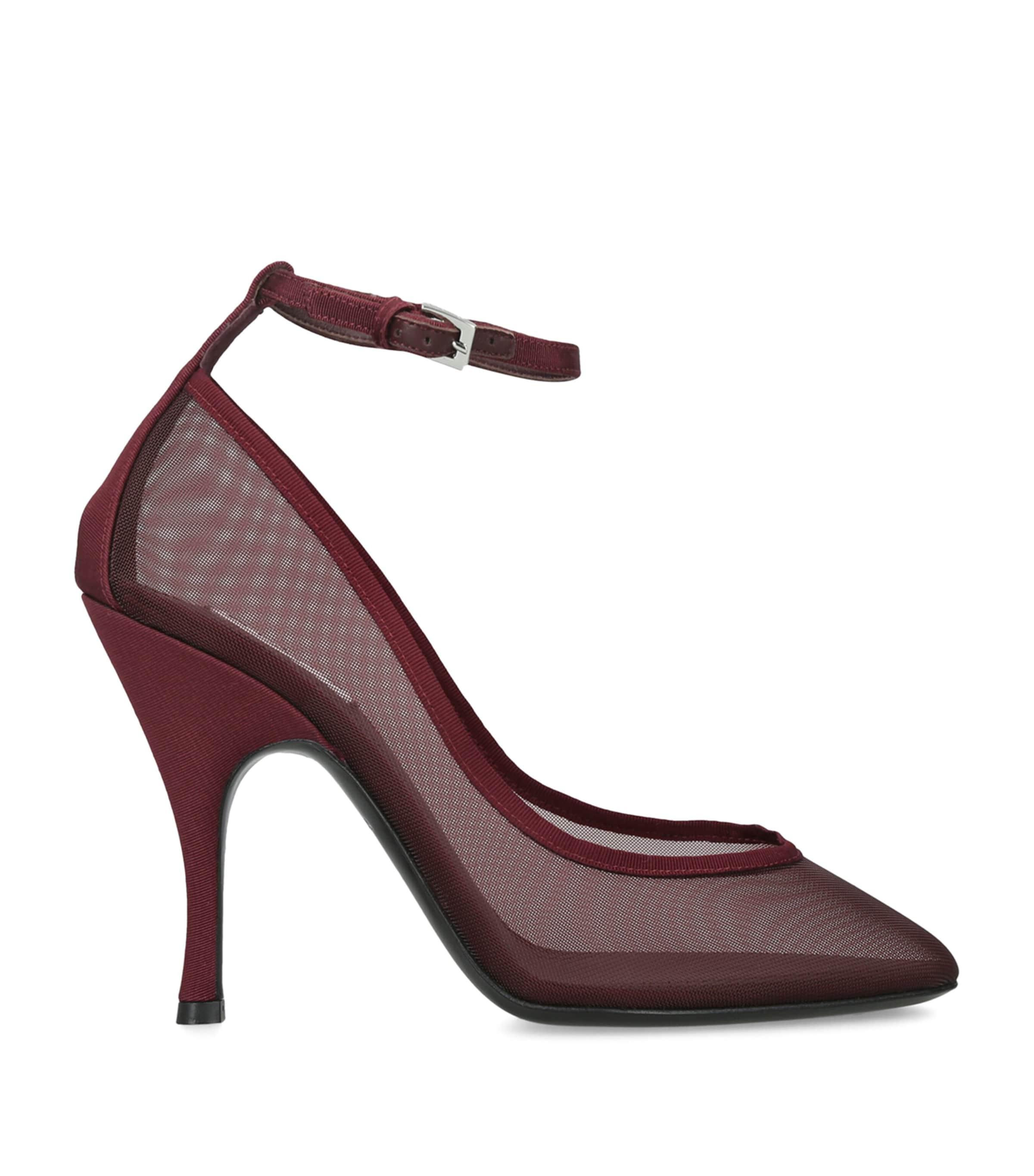 Alaïa Mesh Ankle-Strap Pumps 100 by ALAIA