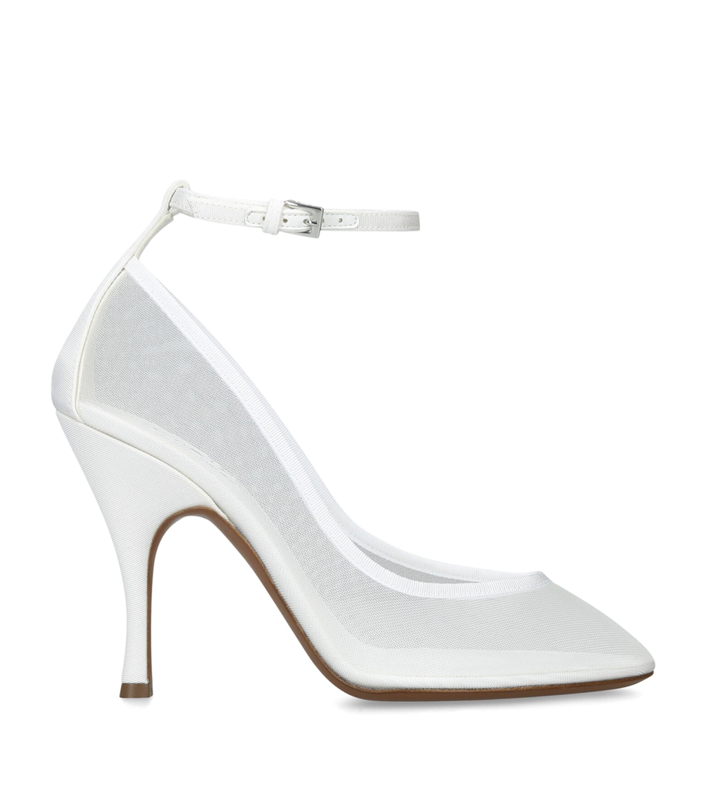 Alaïa Mesh Ankle-Strap Pumps 100 by ALAIA
