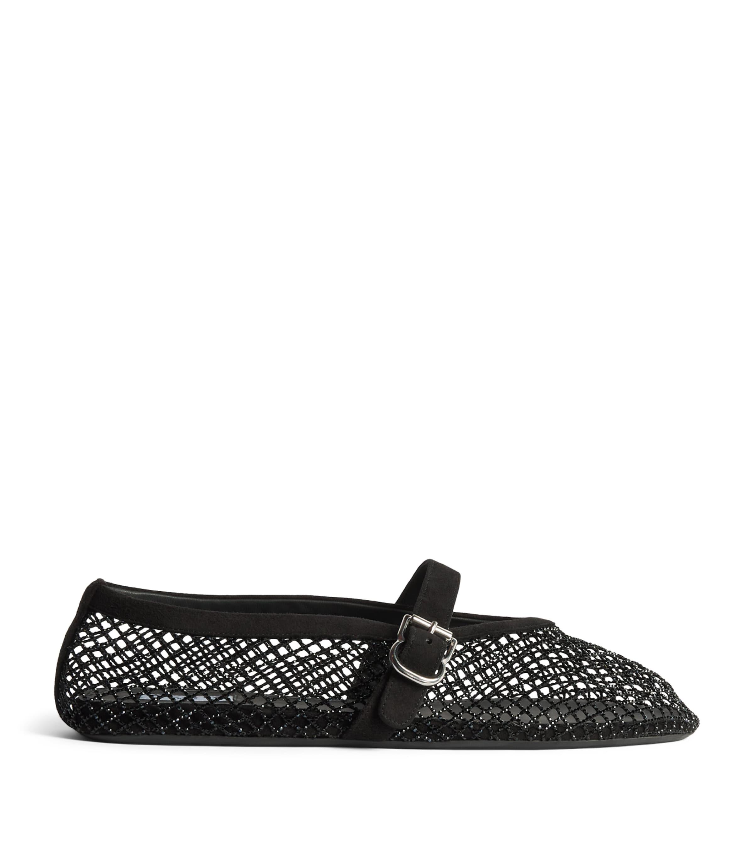 Alaïa Mesh Embellished Ballet Flats by ALAIA