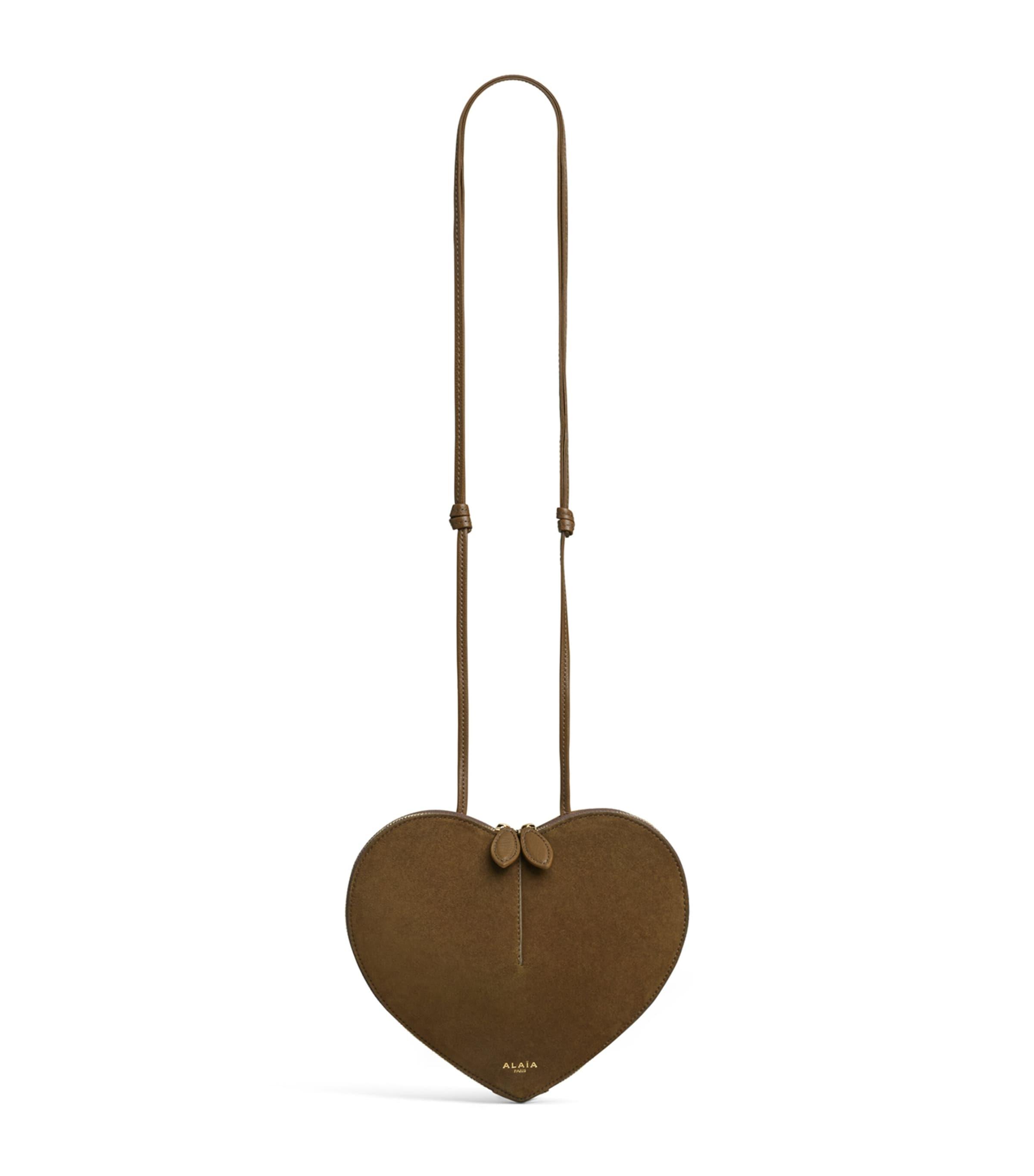 Alaïa Mini Suede Le Coeur Shoulder Bag by ALAIA