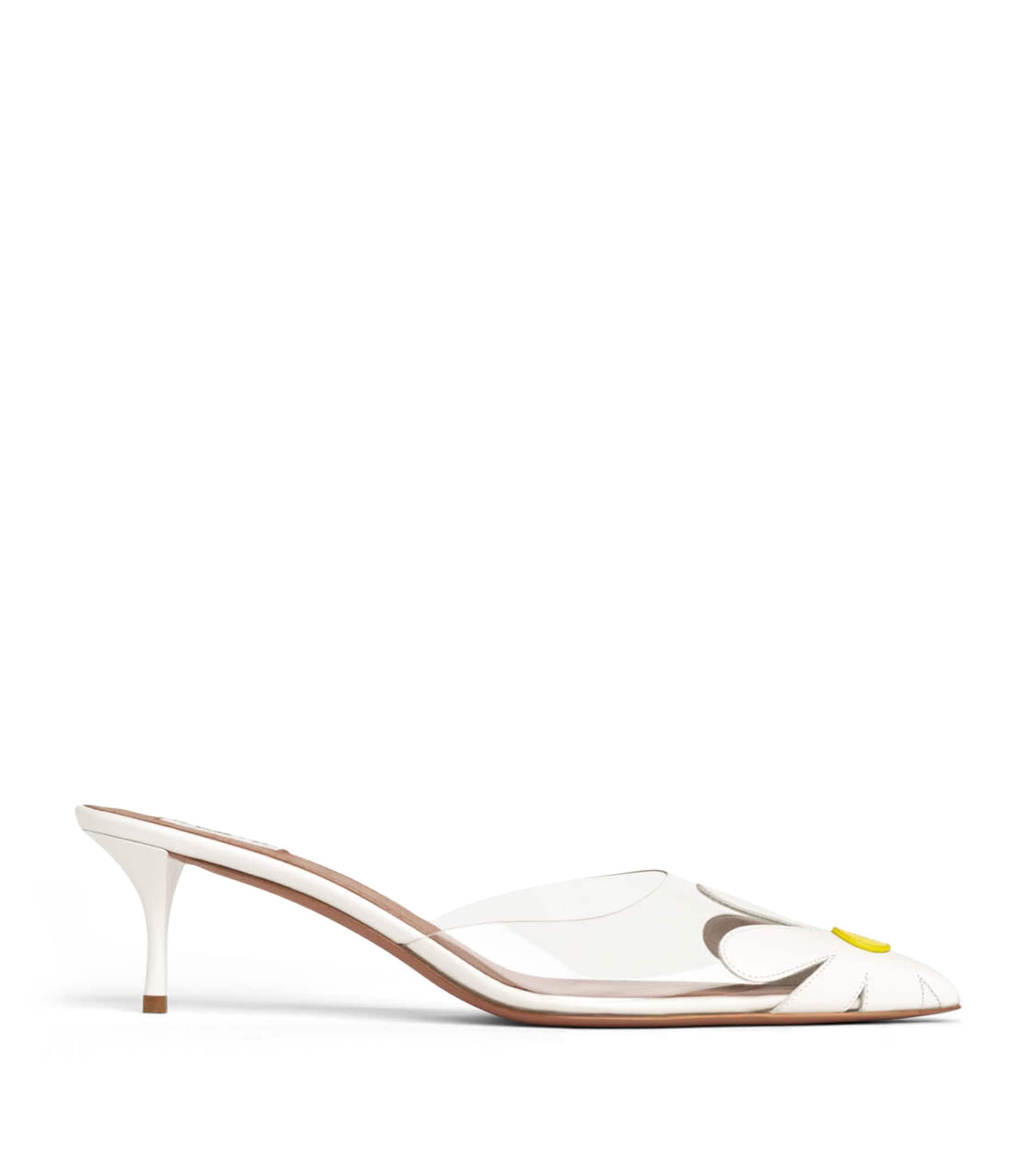 Alaïa PVC-Leather Bloom Mules 55 by ALAIA