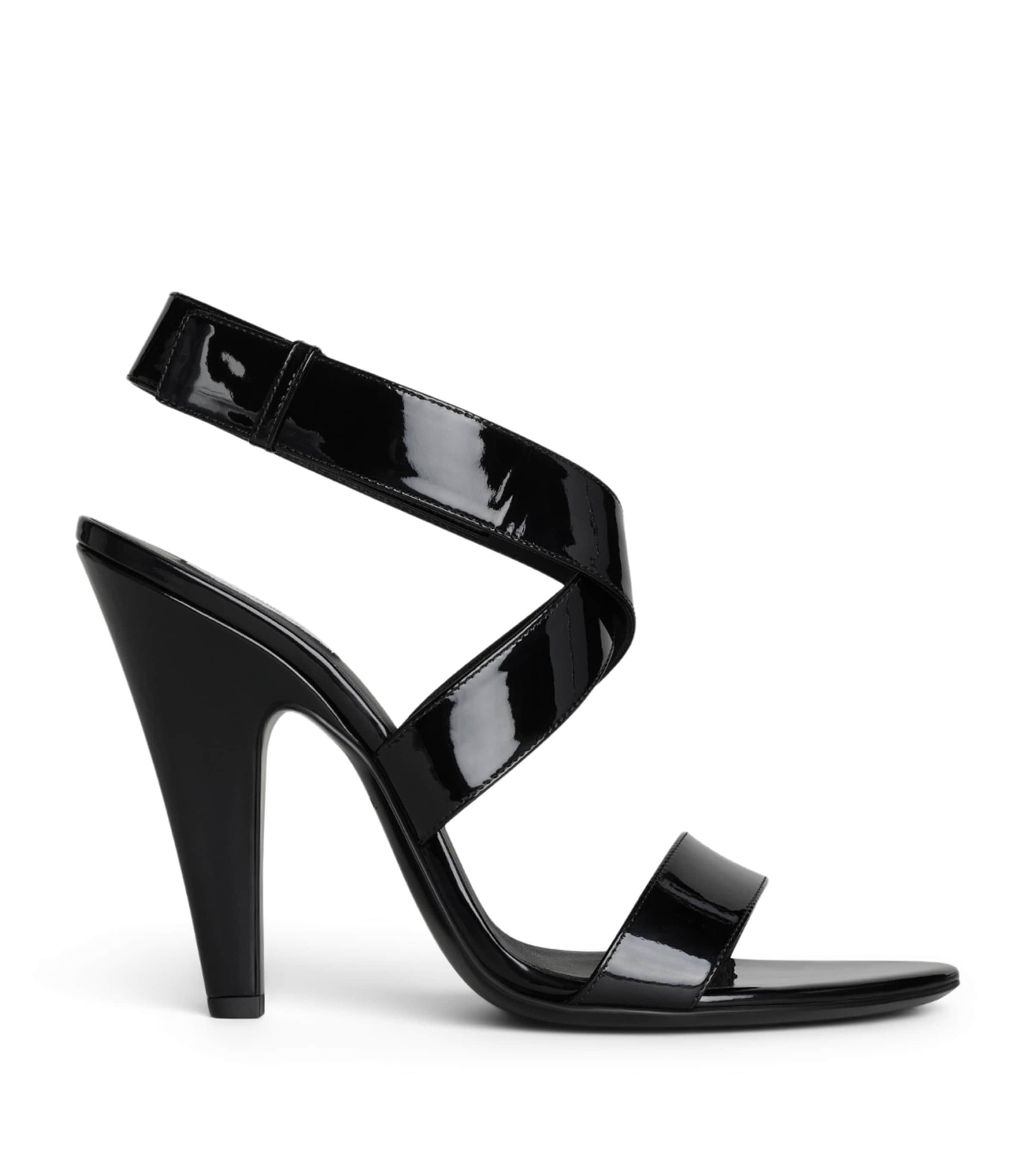 Alaïa Patent Leather Cone Sandals 110 by ALAIA
