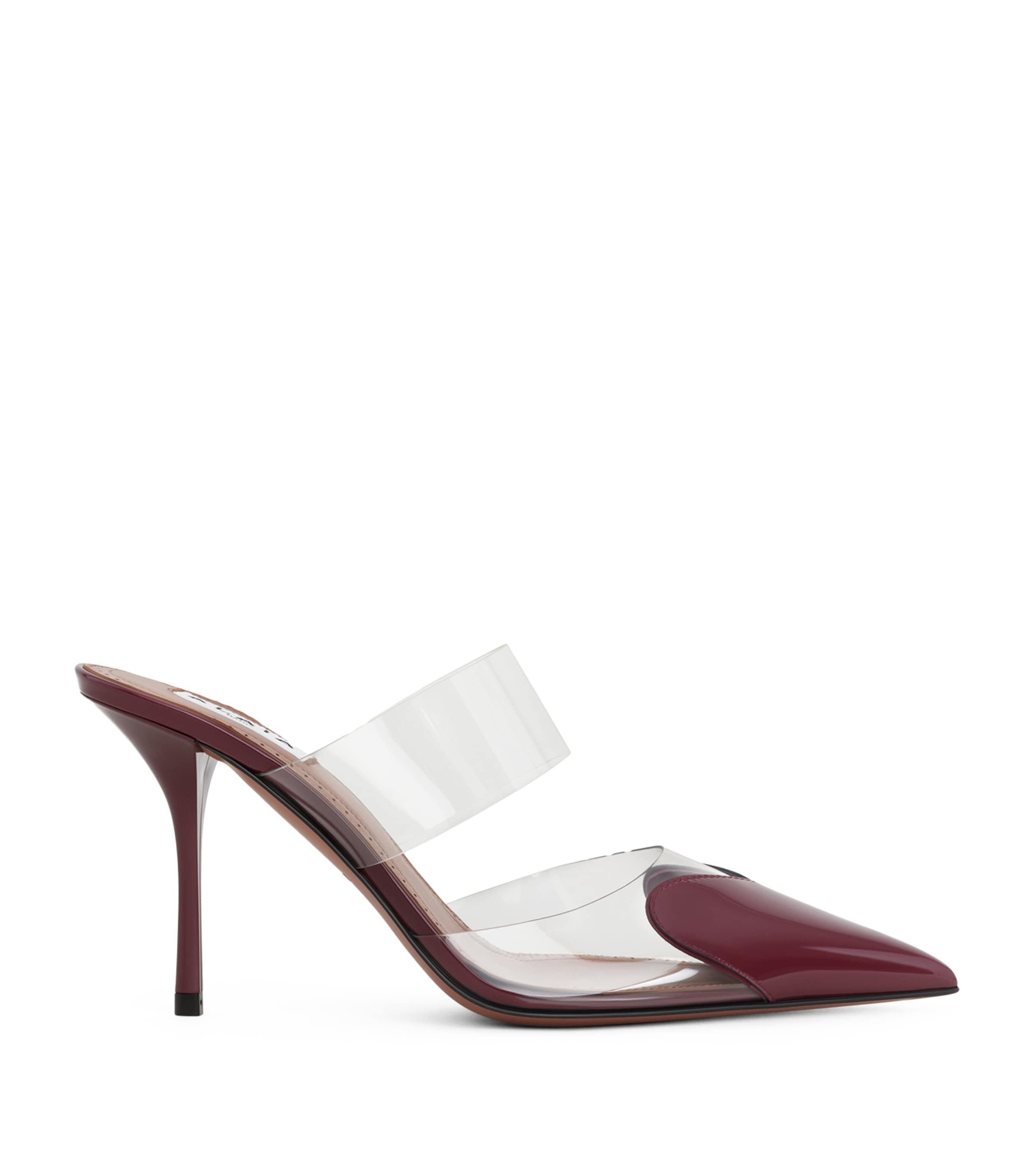 Alaïa Patent Leather Le Coeur Mules 90 by ALAIA