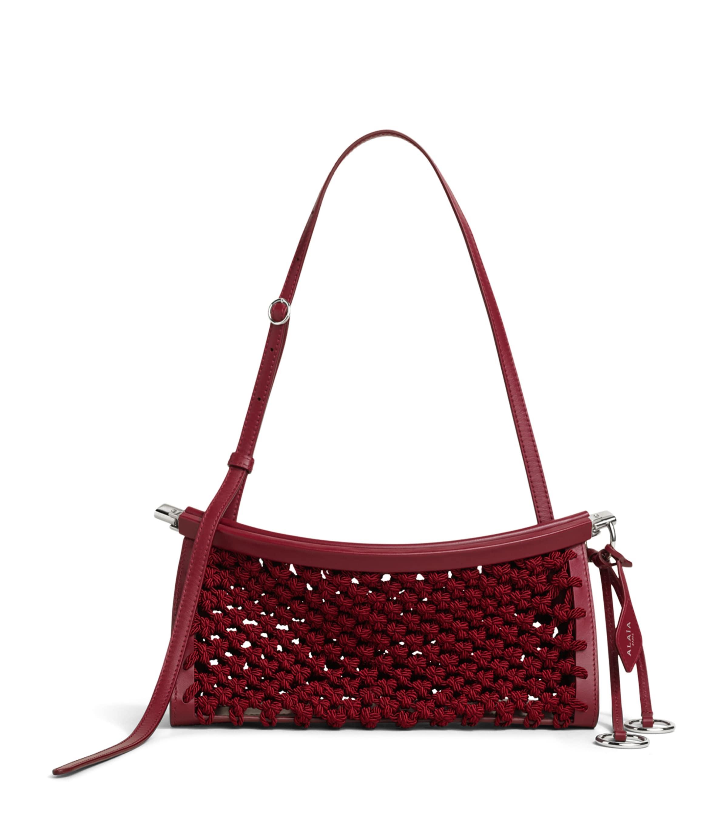 Alaïa Small Satin-Leather Le Click East West Shoulder Bag by ALAIA