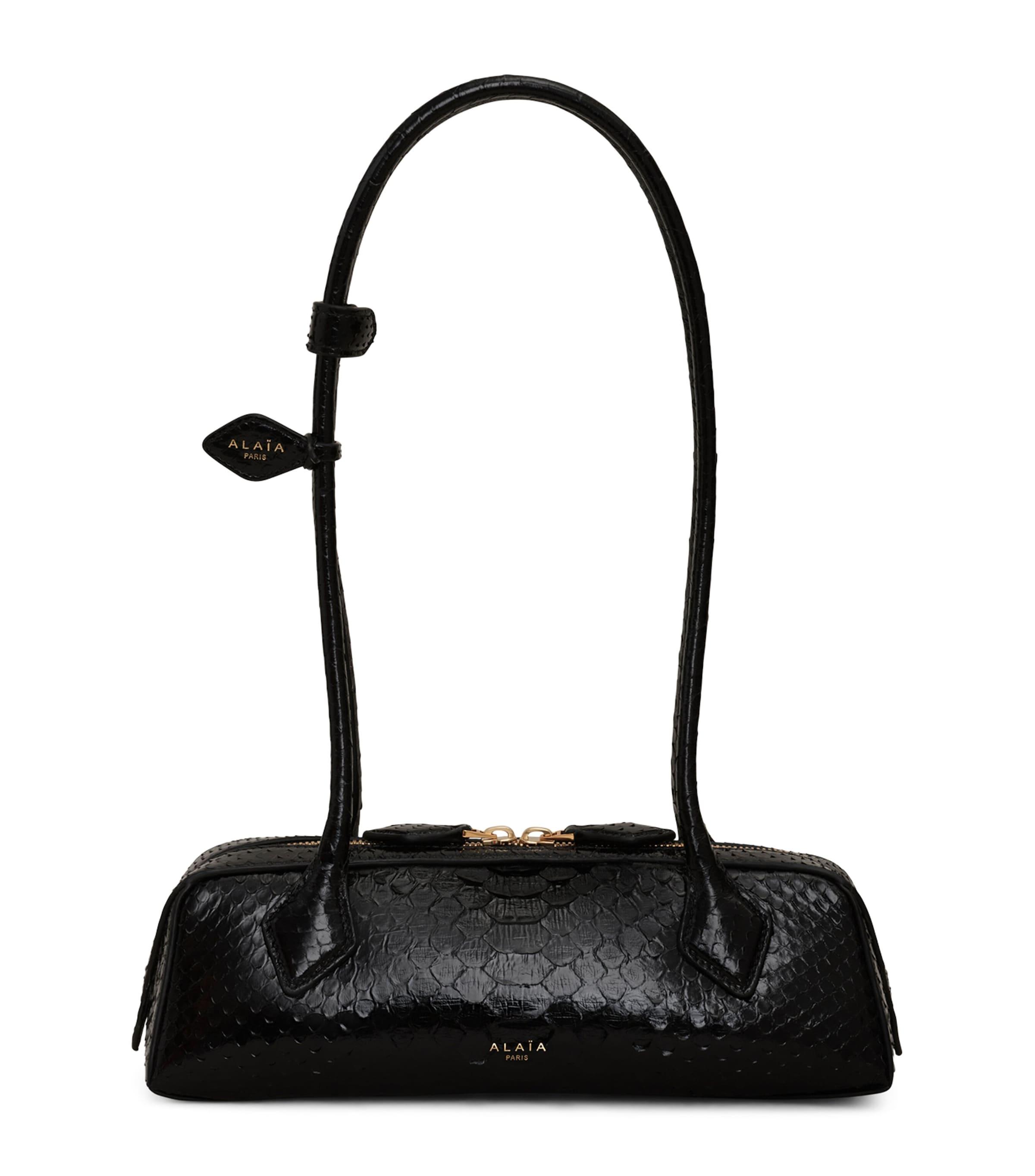 Alaïa Small Snakeskin Le Teckel Shoulder Bag by ALAIA