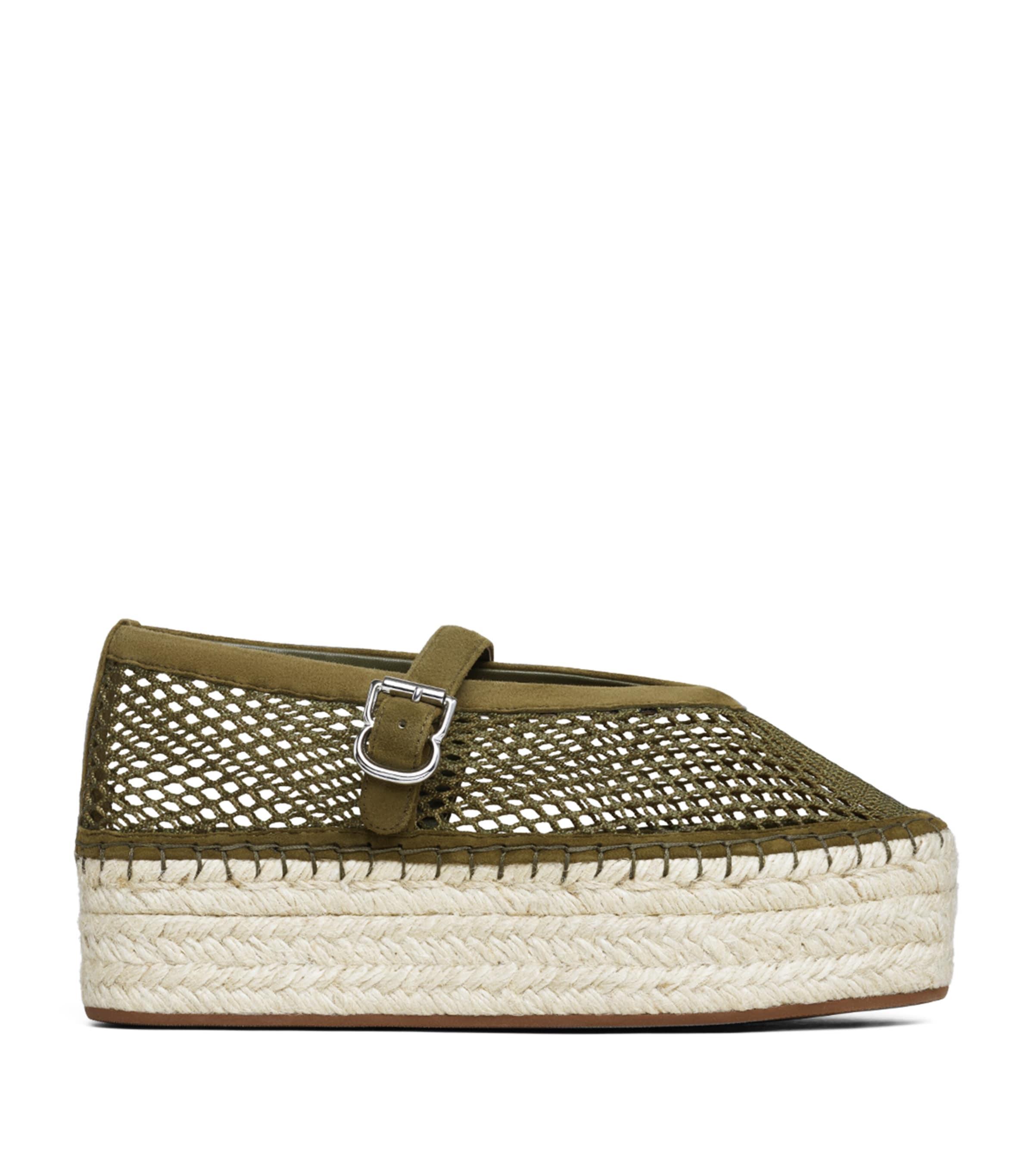 Alaïa Suede Mesh Espadrilles by ALAIA