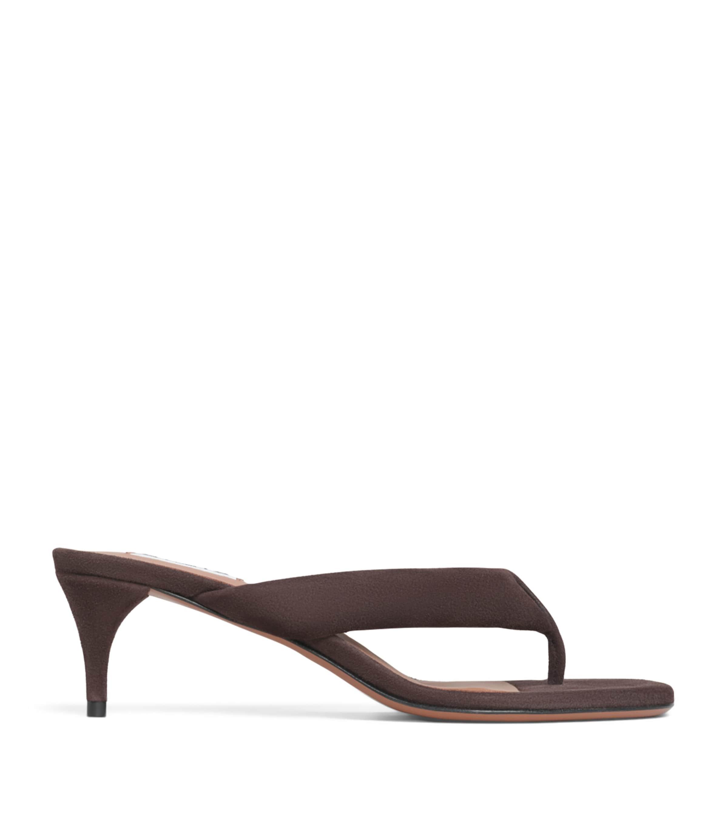 Alaïa Suede Thong Mules 55 by ALAIA