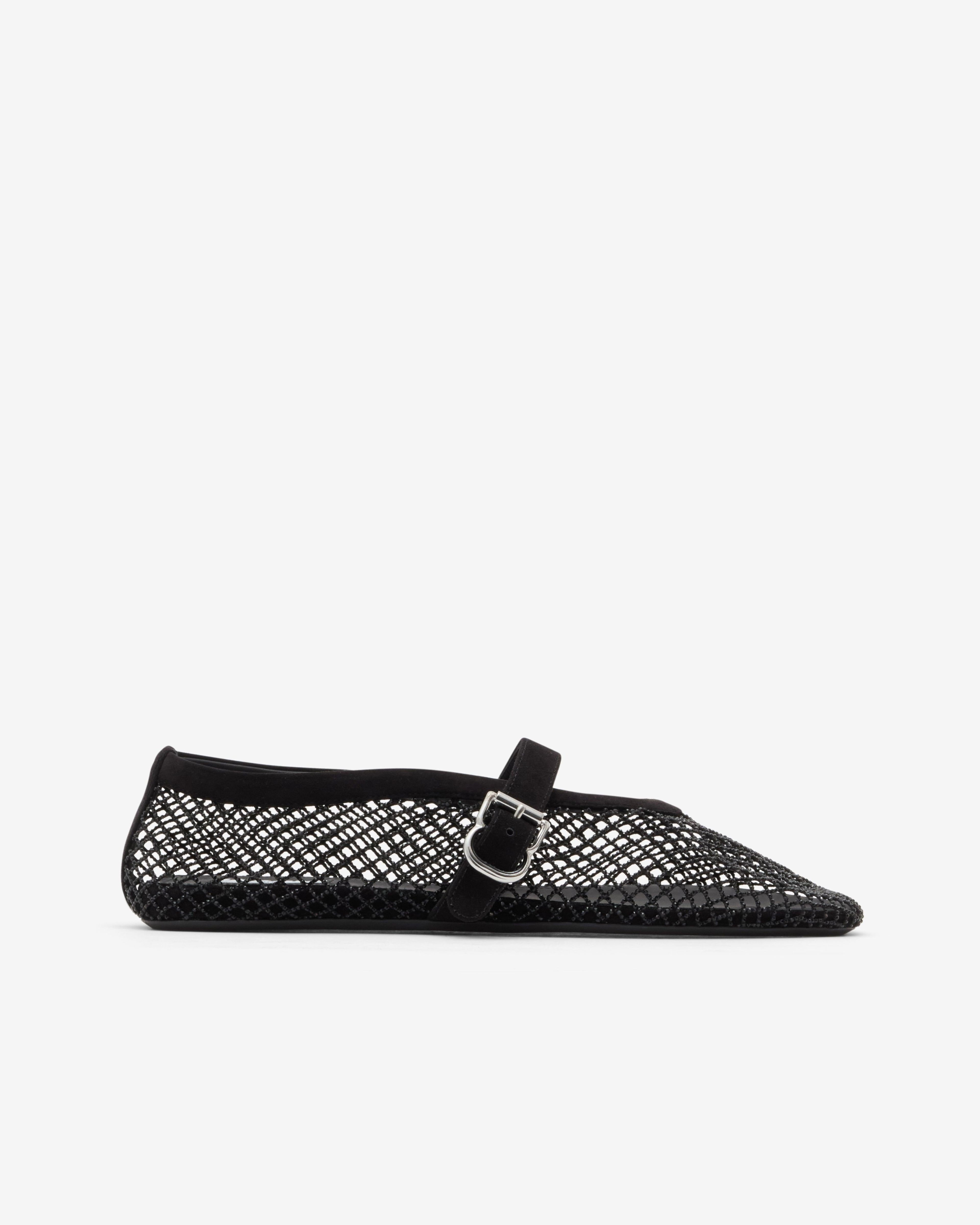 Alaïa - Women's Fishnet Ballet Flats - (Noir) by ALAIA