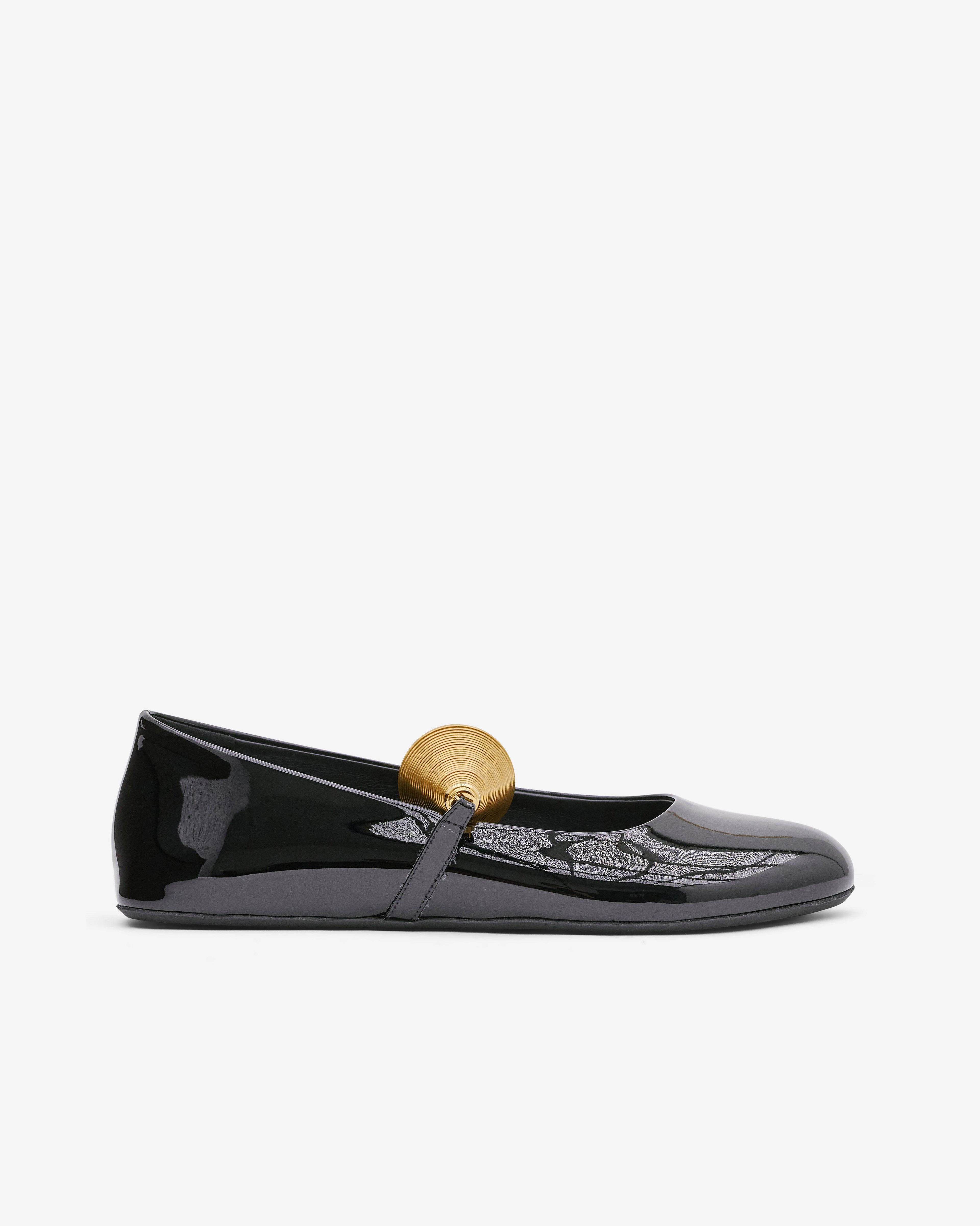 Alaïa - Women’s Jewel Ballet Flats - (Black) by ALAIA