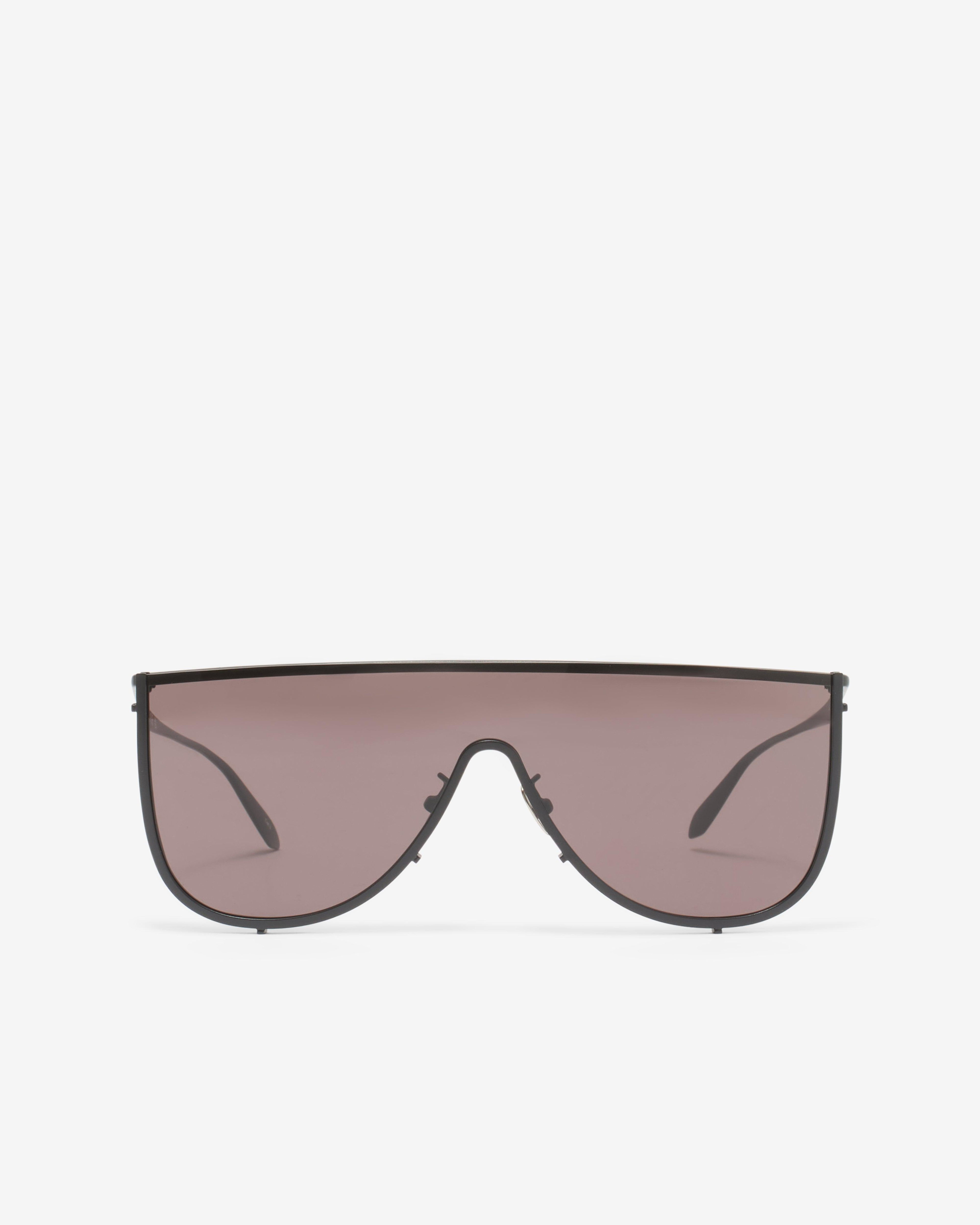 Alaïa - Women's Mask Sunglasses In Metal - (Black) by ALAIA