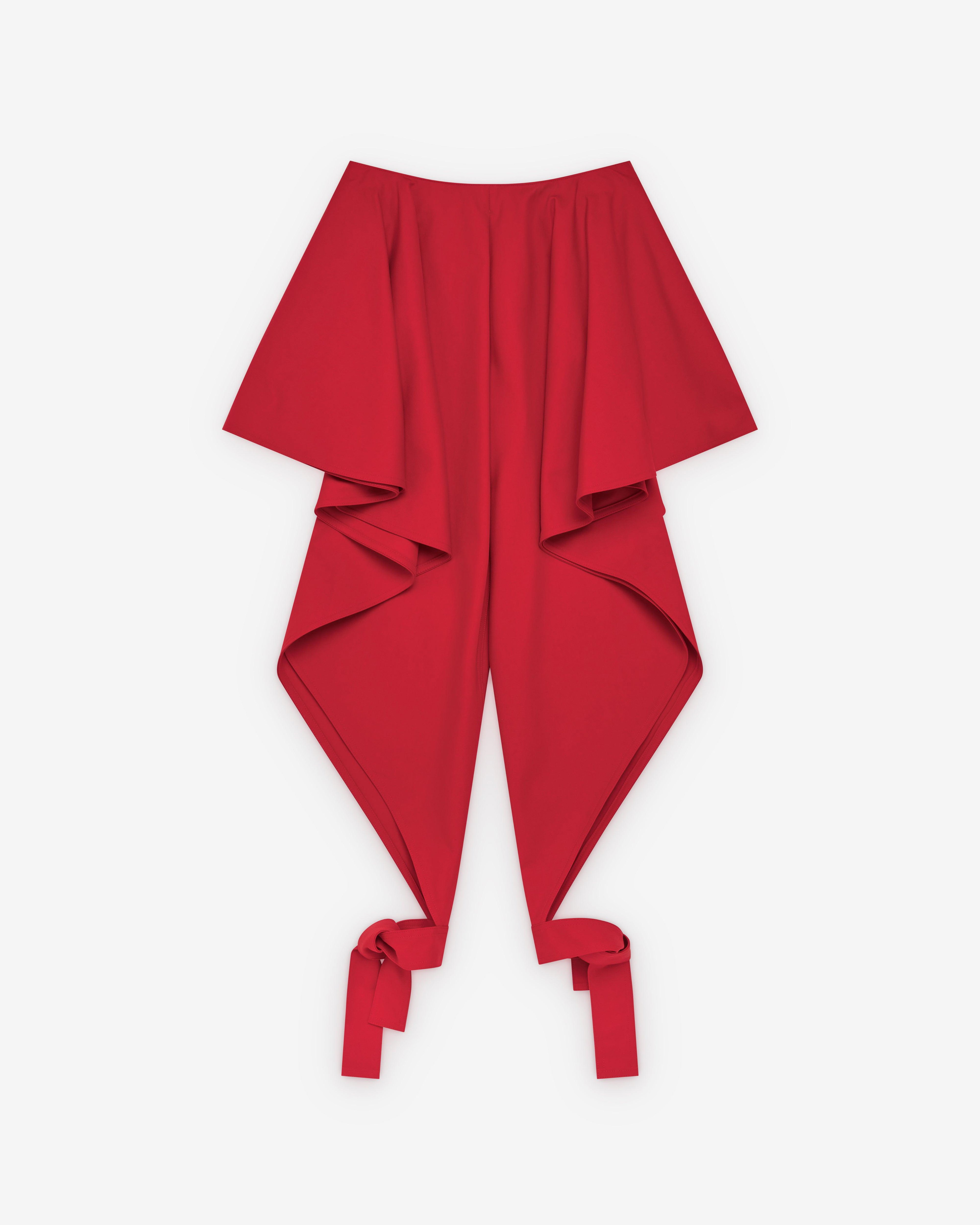 Alaïa - Women's Panelled Cotton Pants - (Orange) by ALAIA