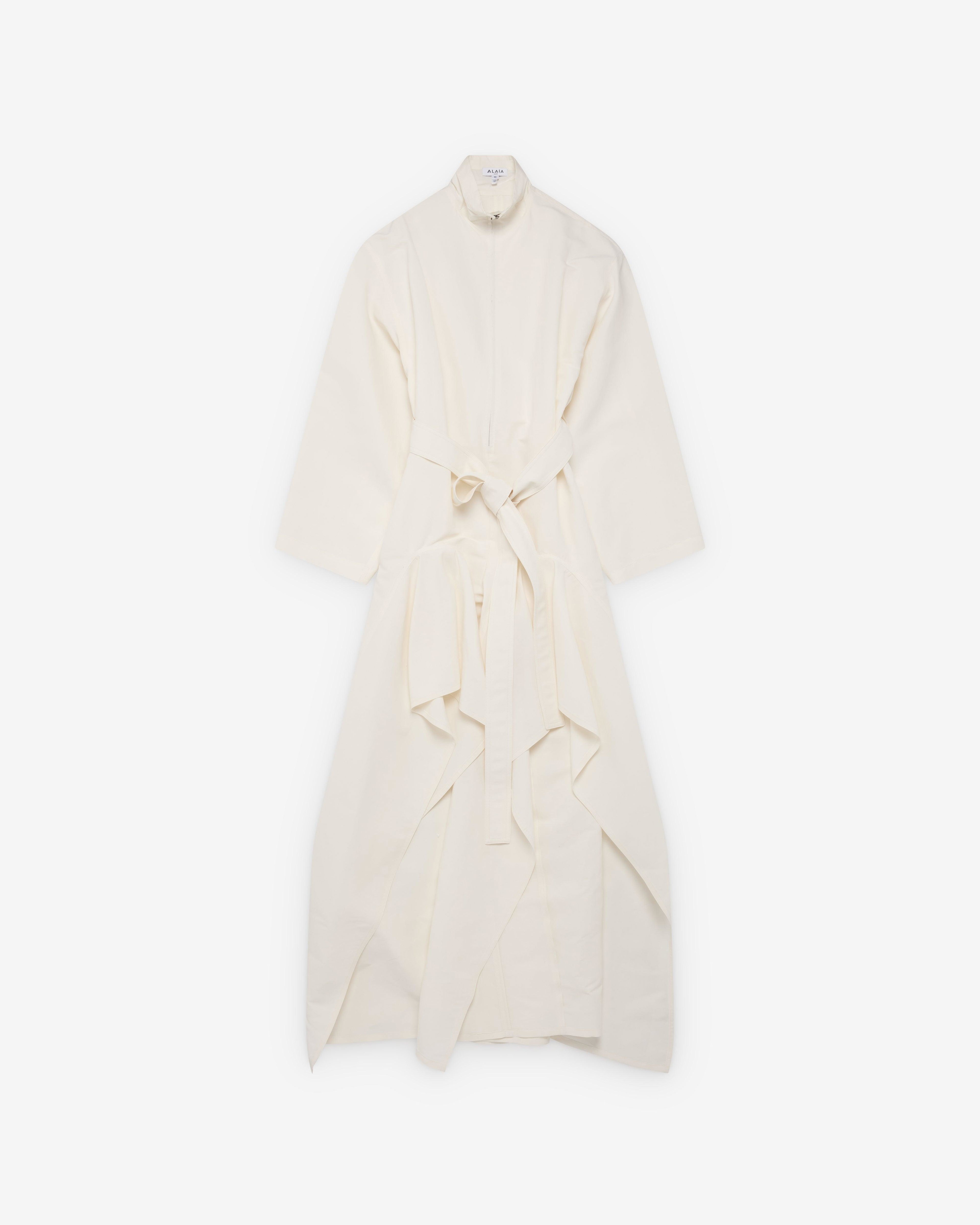 Alaïa - Women's Ruffle Jumpsuit - (Ivoire) by ALAIA