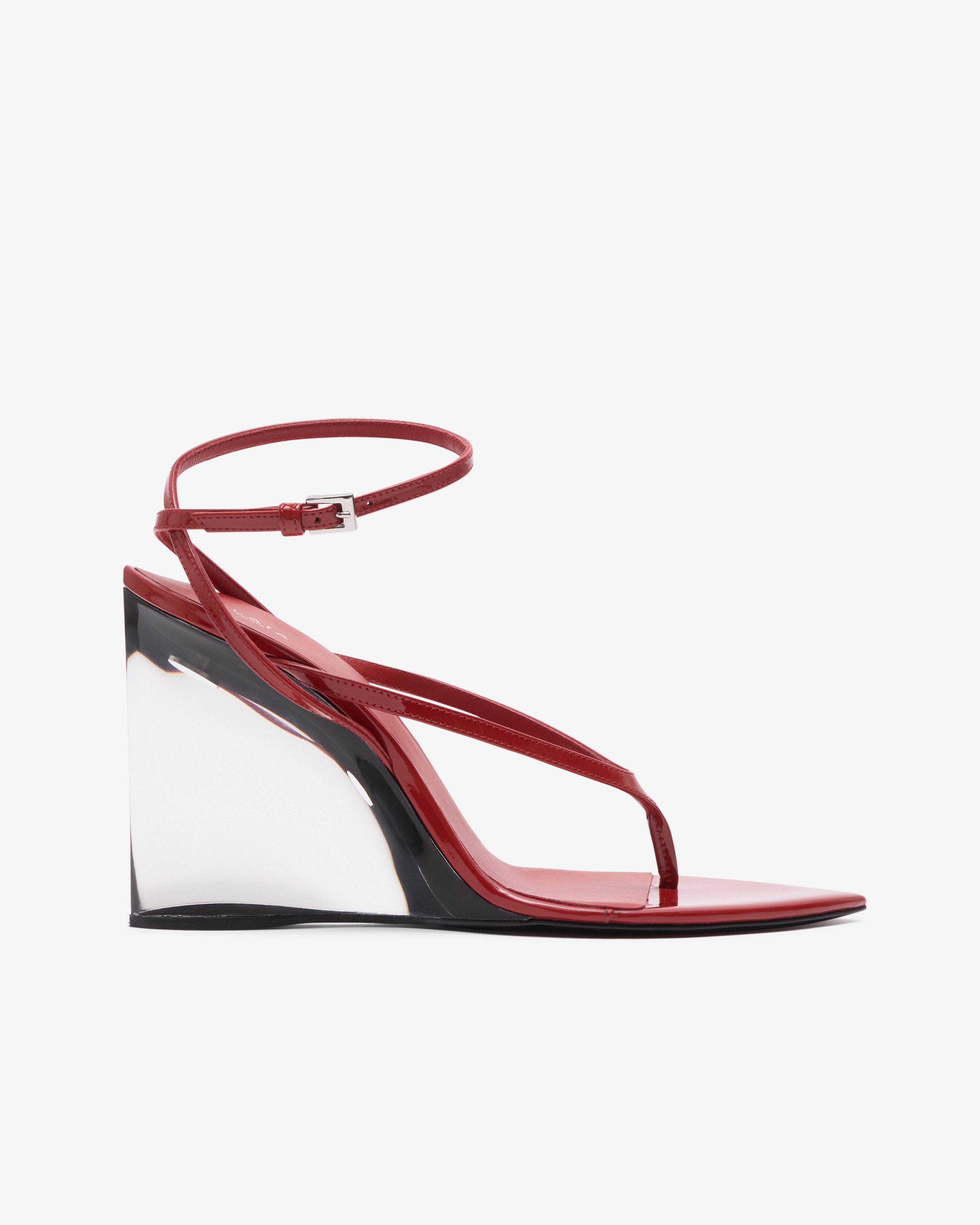 Alaïa - Women's invisible Thong Sandals - (Burnt Orange) by ALAIA