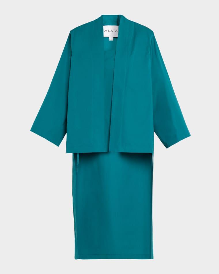 Asymmetric High-Low Open Jacket by ALAIA