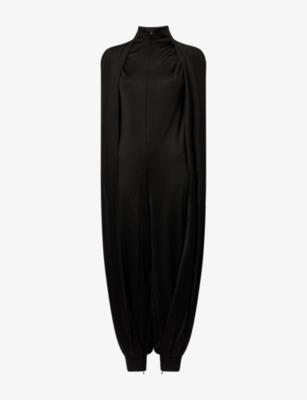 Batwing Draped Wool-Blend Jumpsuit by ALAIA