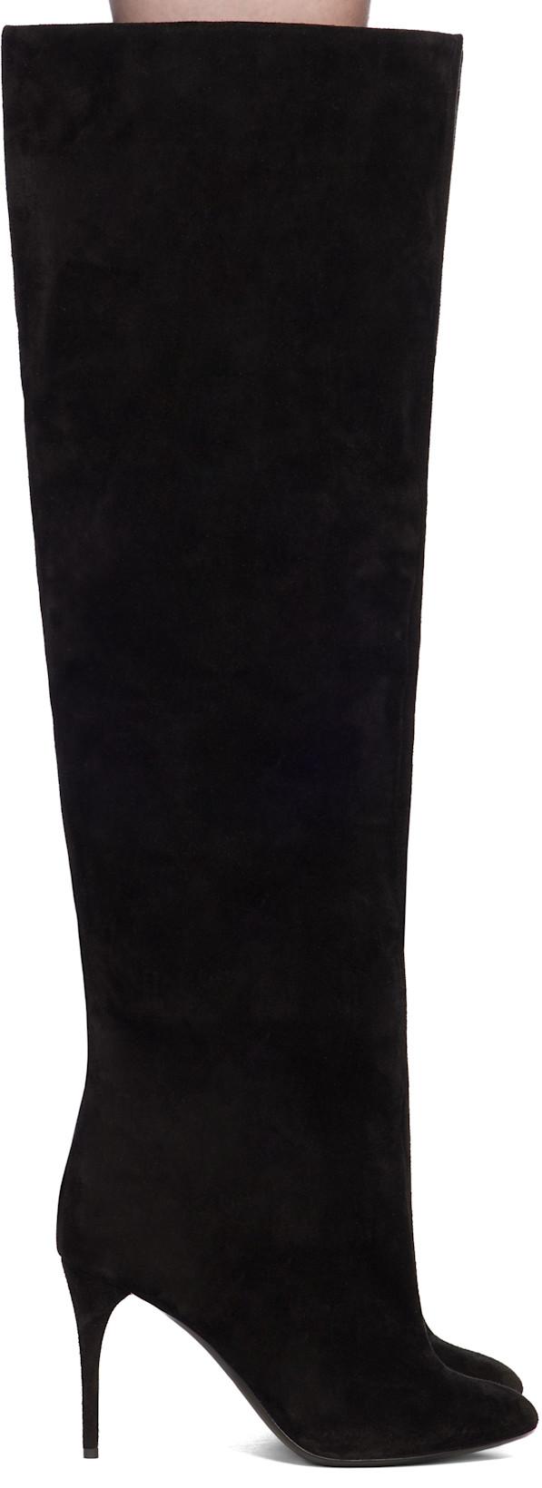 Black Decollete Boots by ALAIA