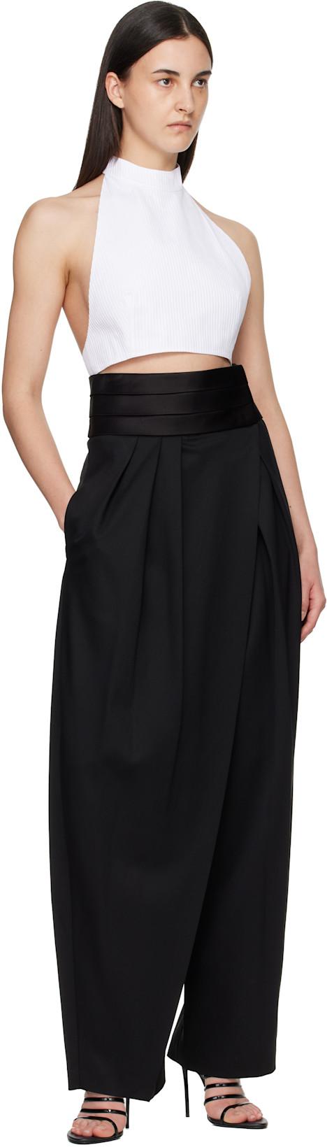 Black Drop Heeled Sandals by ALAIA