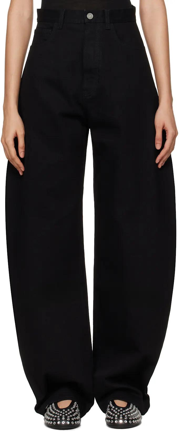 Black Round Jeans by ALAIA