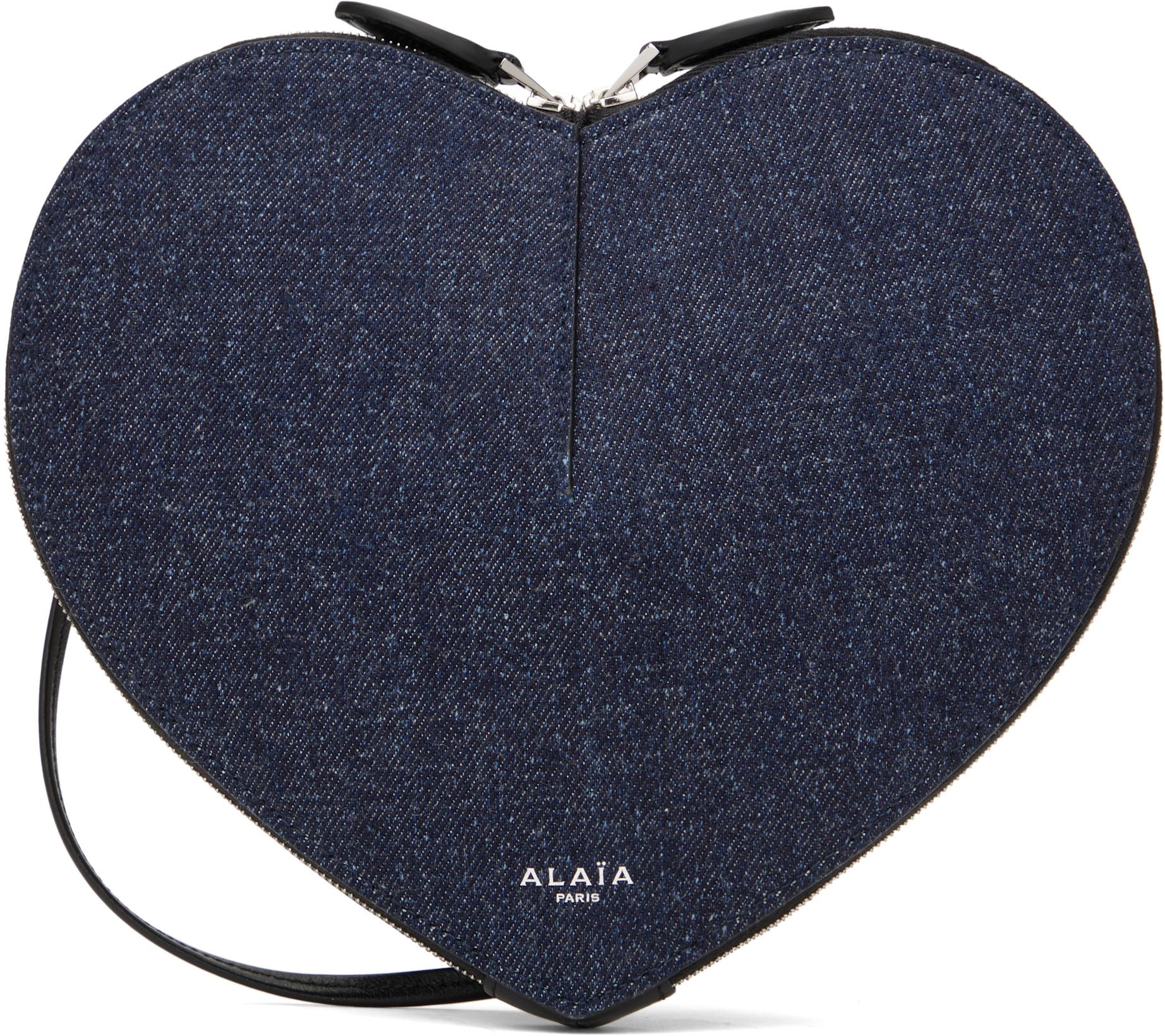 Blue 'Le Coeur' Bag by ALAIA