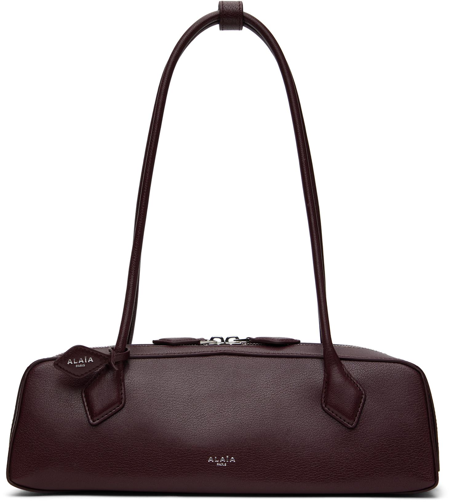 Burgundy 'Le Teckel' Medium Bag by ALAIA