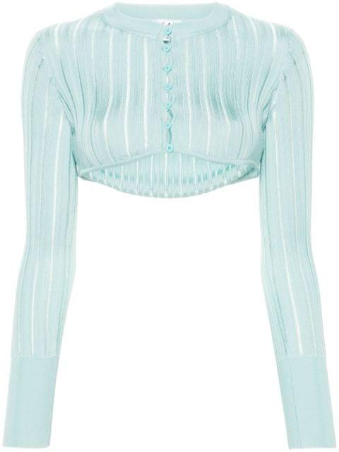 Crinoline cropped cardigan by ALAIA