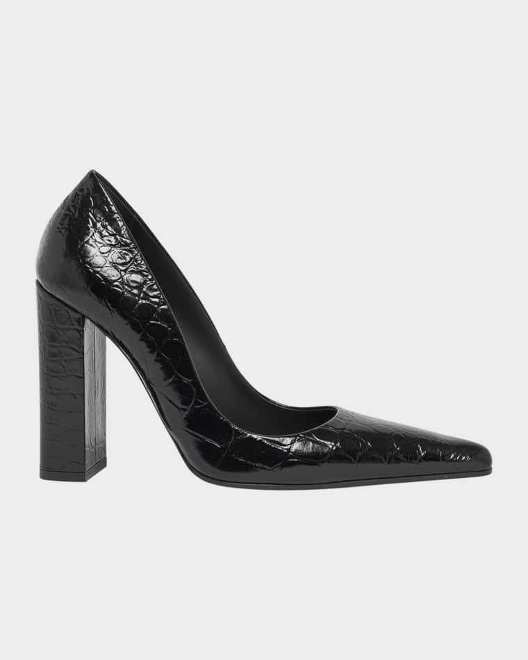 Crocodile Printed Leather Pumps by ALAIA